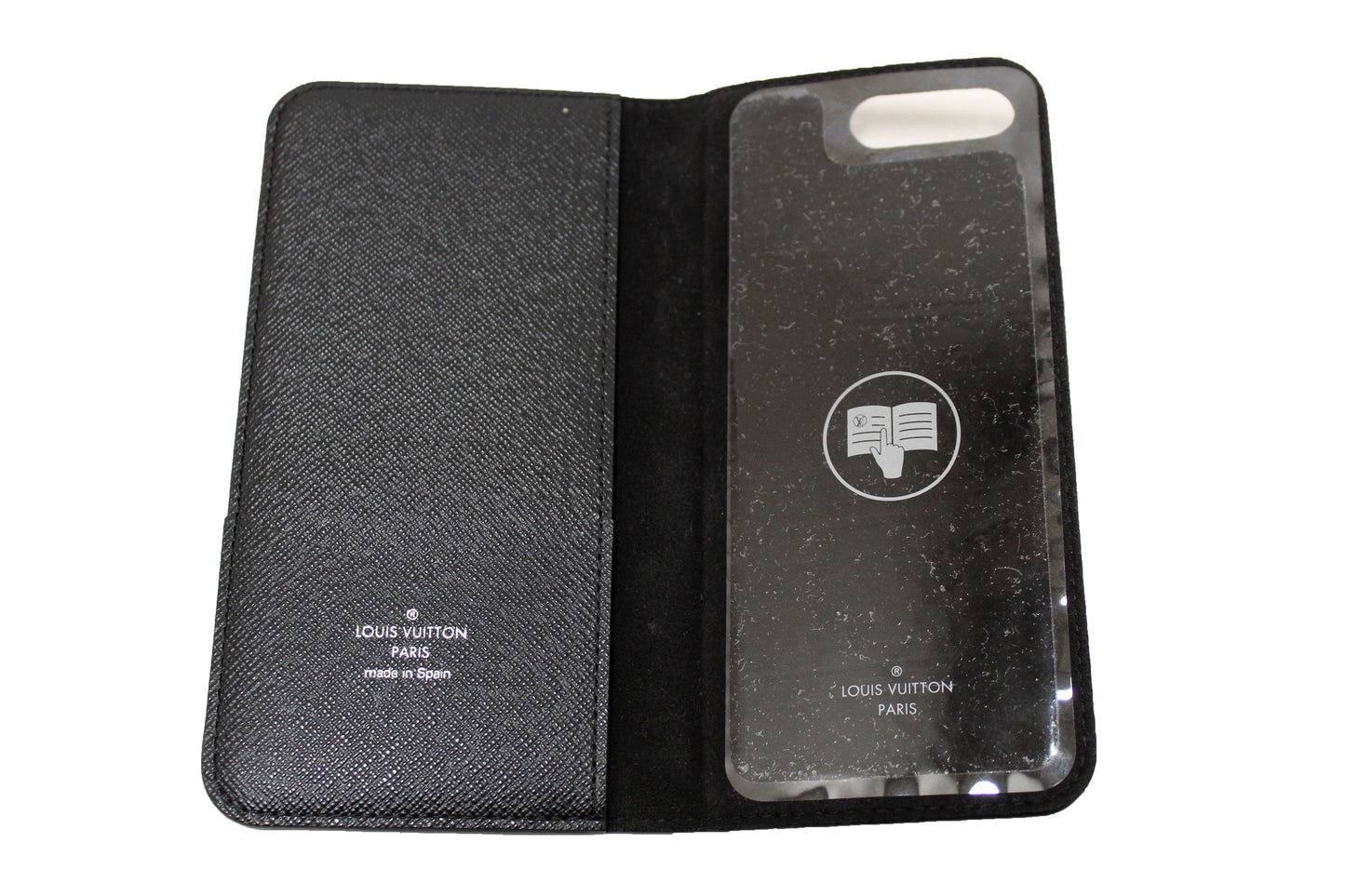 Louis Vuitton Monogram Eclipse iPhone 8 Max Folio Case Phone Case