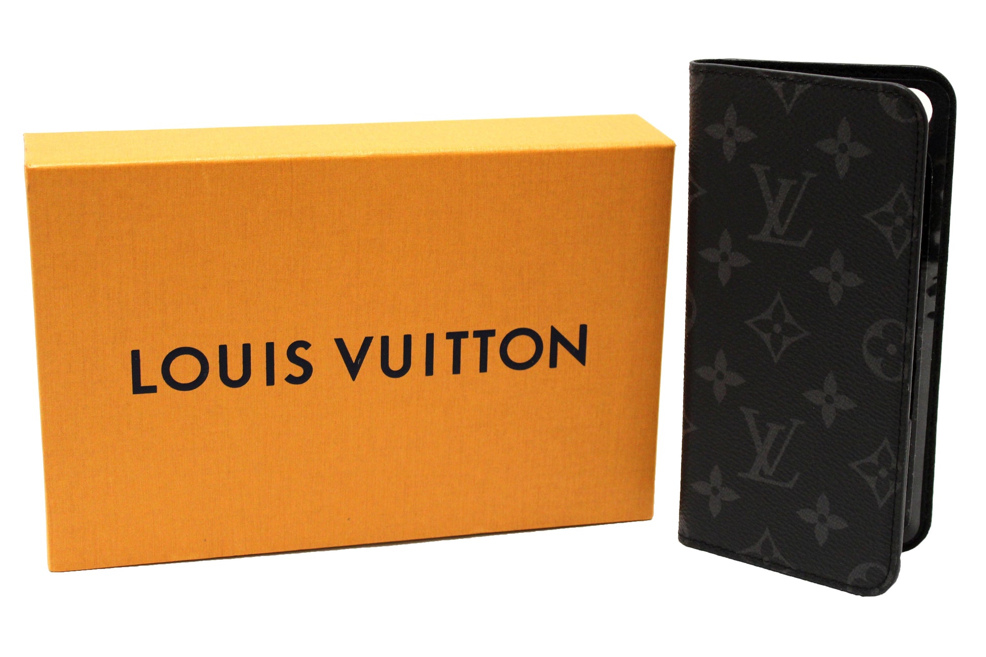 Louis Vuitton Monogram Eclipse iPhone 8 Max Folio Case Phone Case