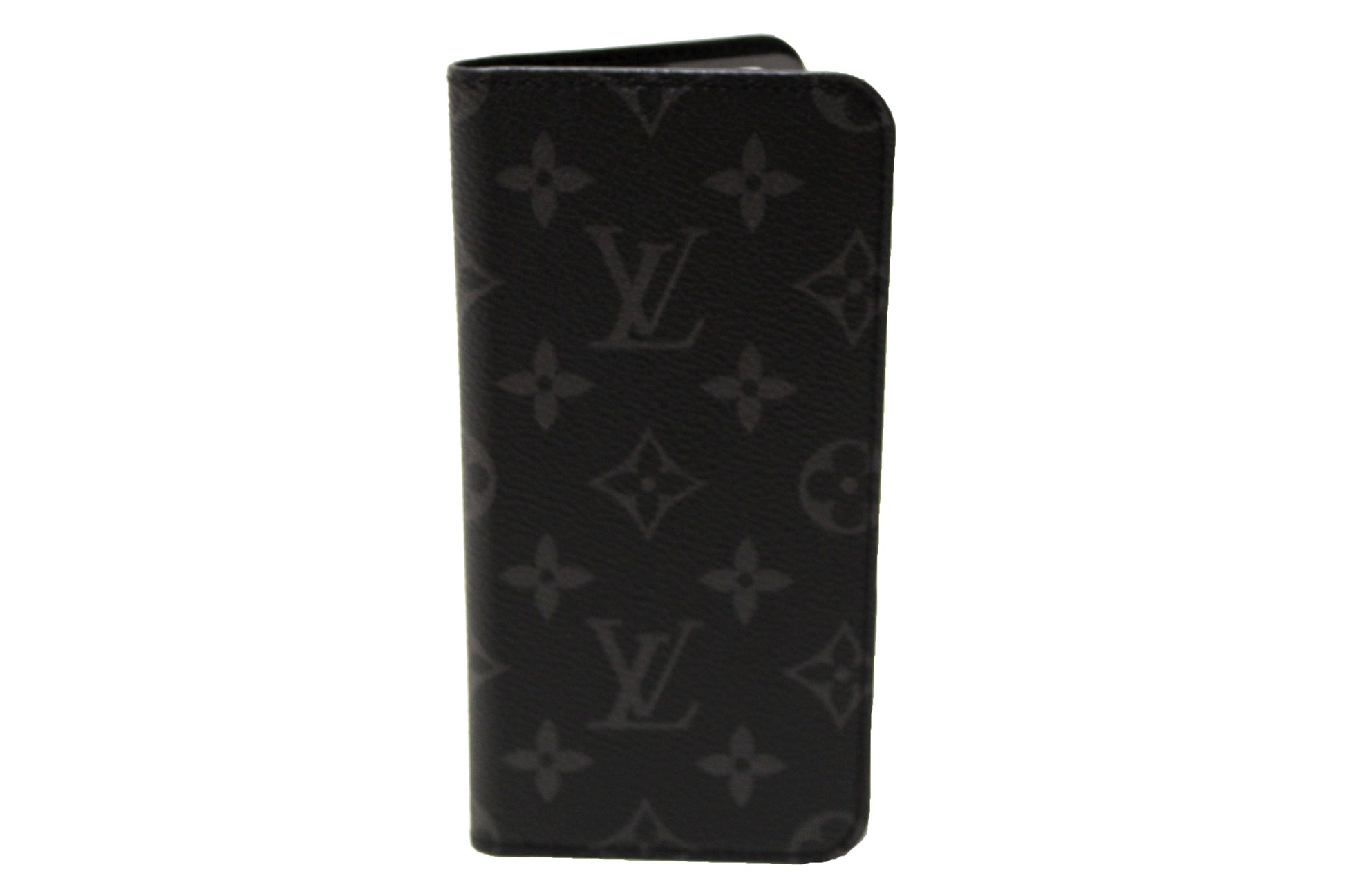 Louis Vuitton Monogram Eclipse iPhone 8 Max Folio Case Phone Case