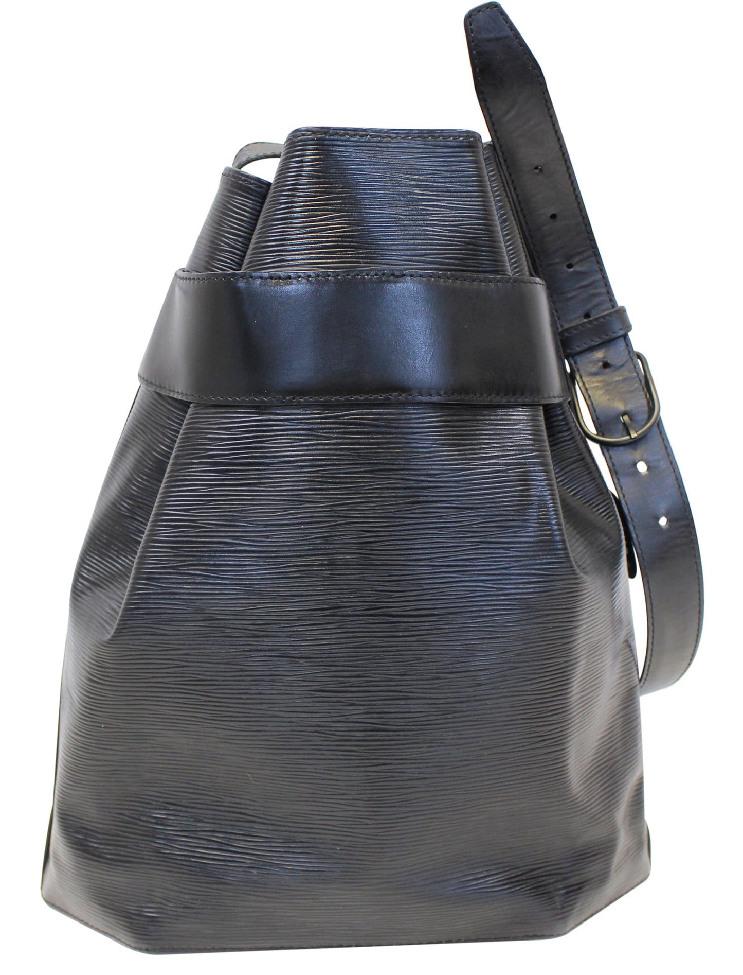 Louis Epi Sac De Paul Shoulder Bag Leather Black
