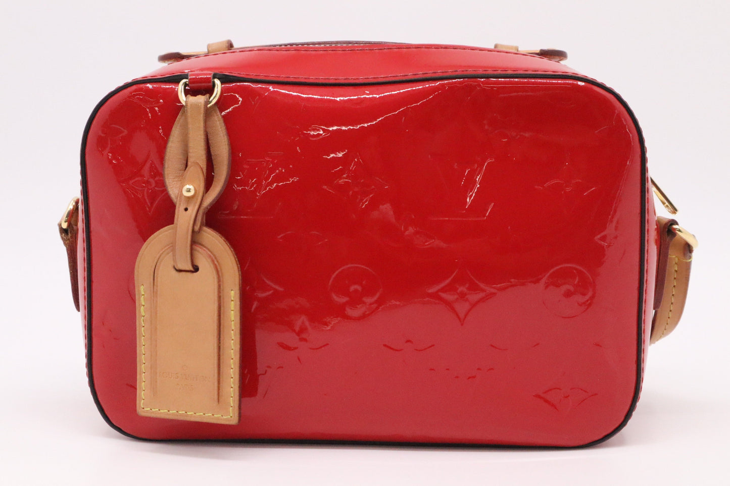 Louis Vuitton Santa Monica Red Leather Vernis Handbag