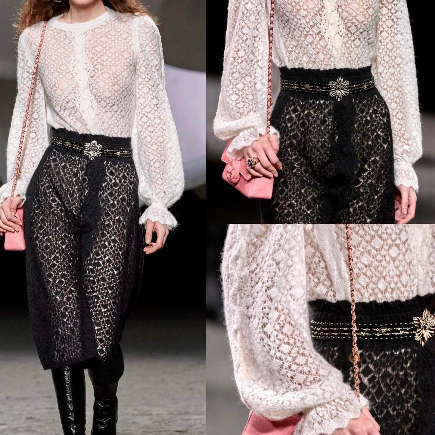 Chanel 23K Runway Pullover in White Alpaca and Polyamide ( ) Handbag
