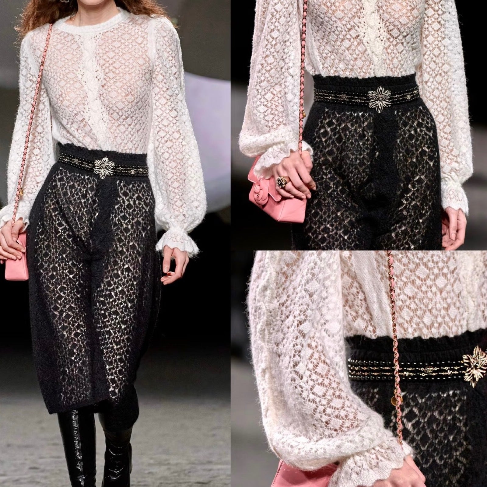 Chanel 23K Runway Pullover in White Alpaca and Polyamide ( ) Handbag