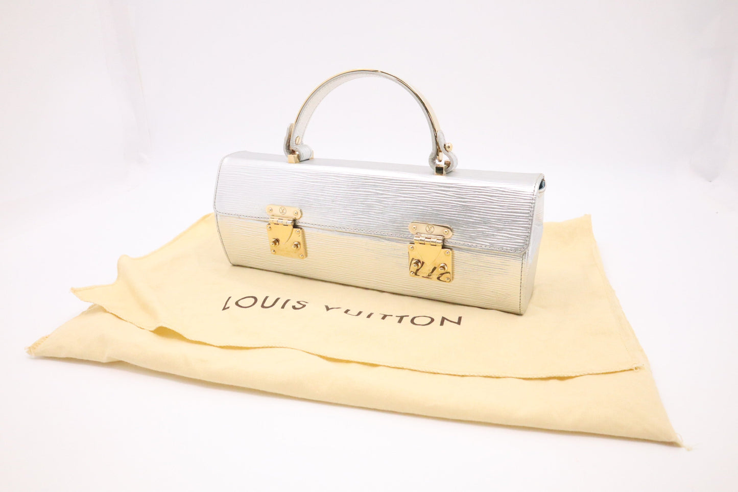Louis Vuitton Galaxia Epi Leather Silver Handbag