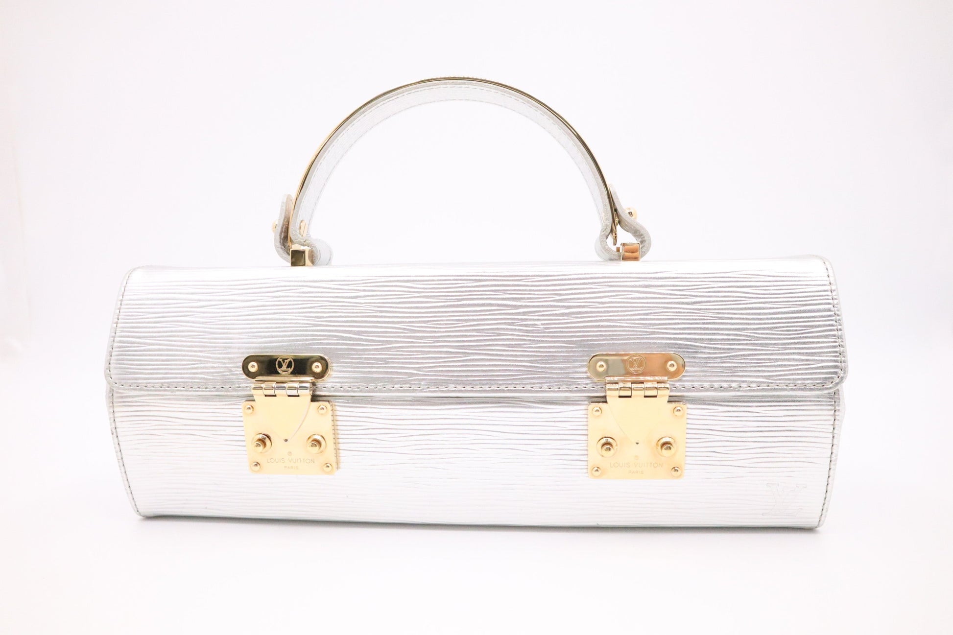 Louis Vuitton Galaxia Epi Leather Silver Handbag