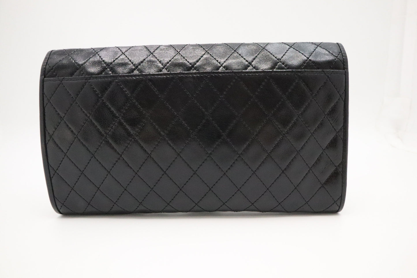 YSL Saint Laurent Clutch In Leather Quilted Black Clutch Bag