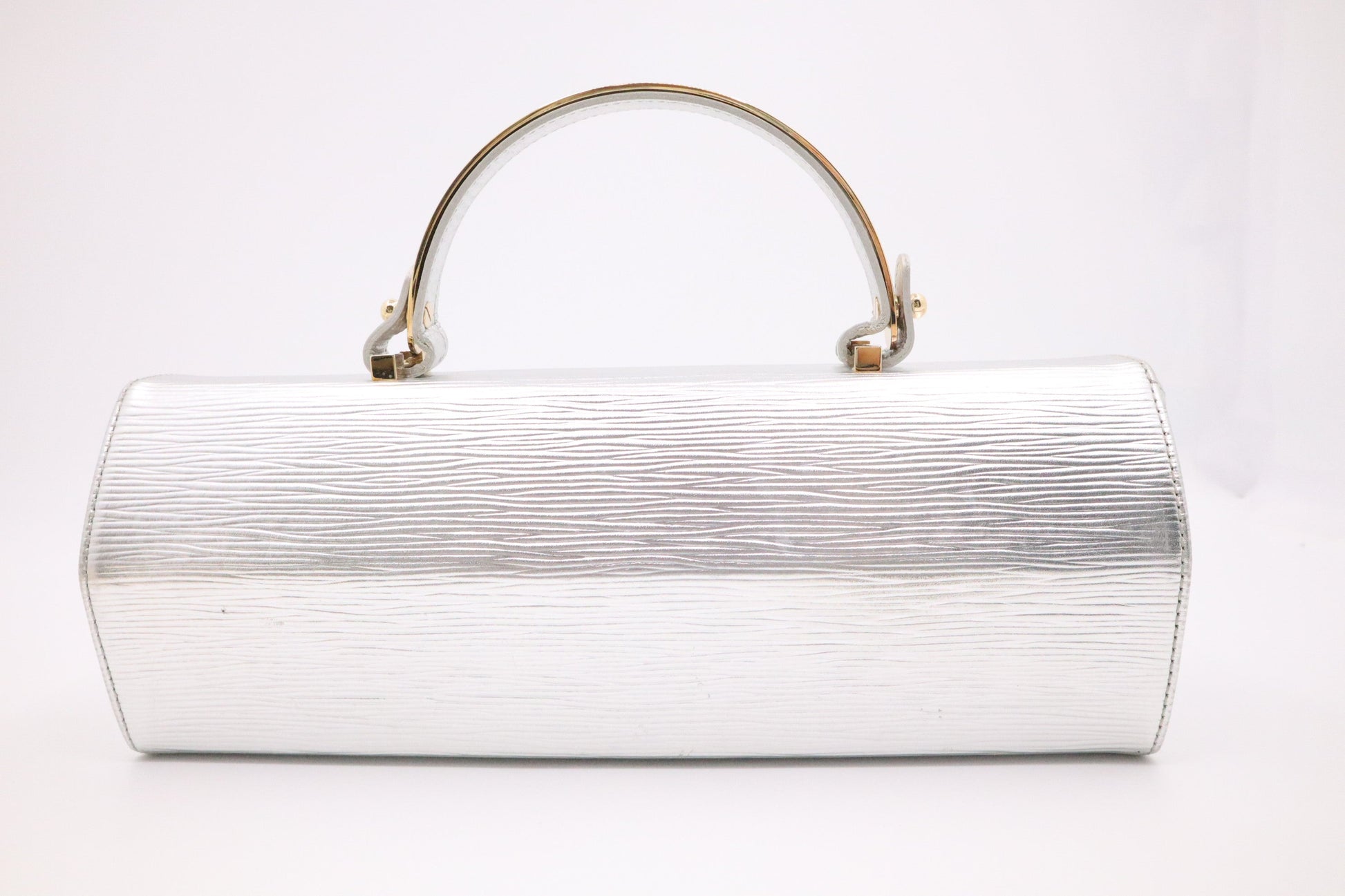 Louis Vuitton Galaxia Epi Leather Silver Handbag
