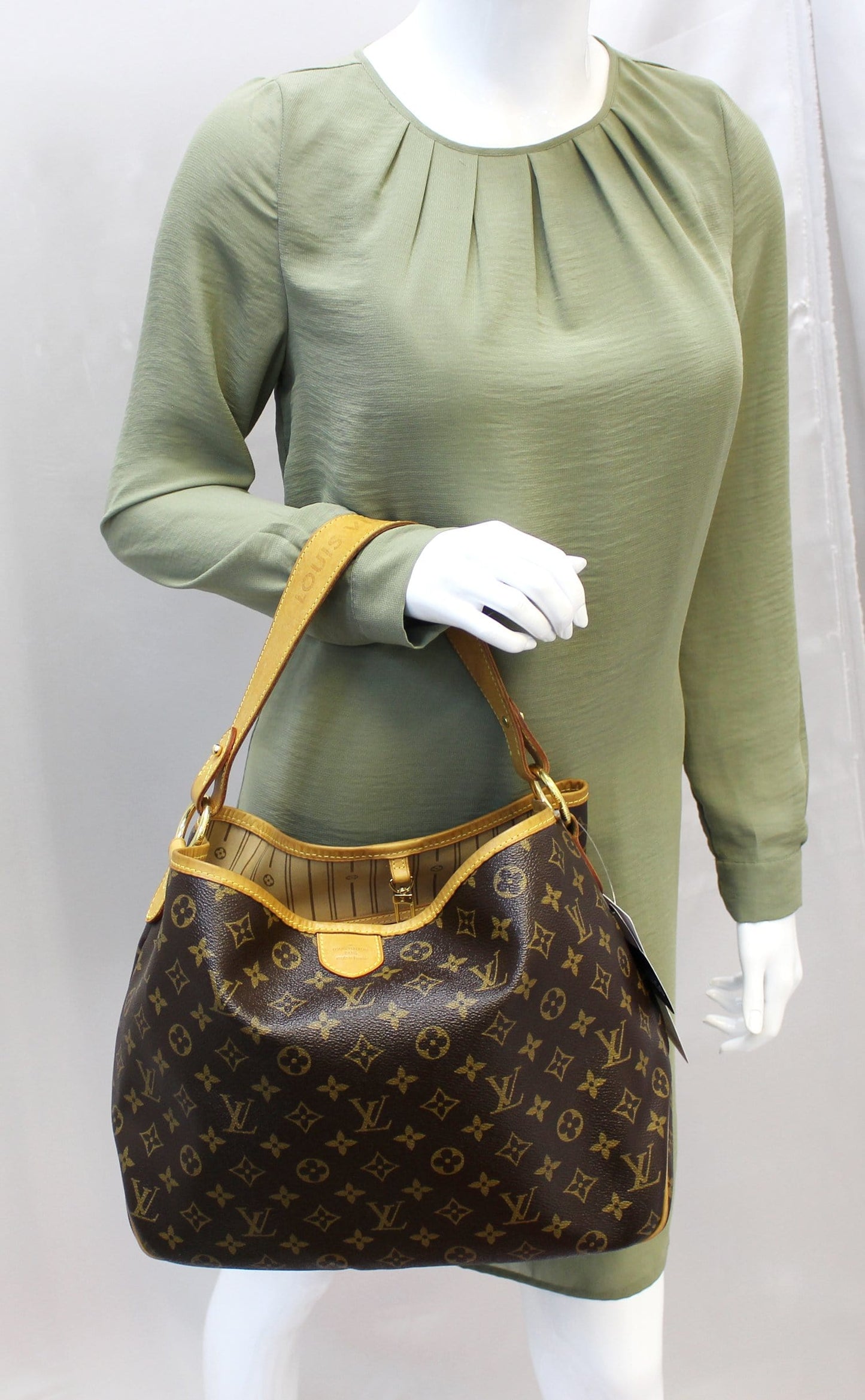 Louis Delightful Mm Shoulder Bag Canvas Monogram
