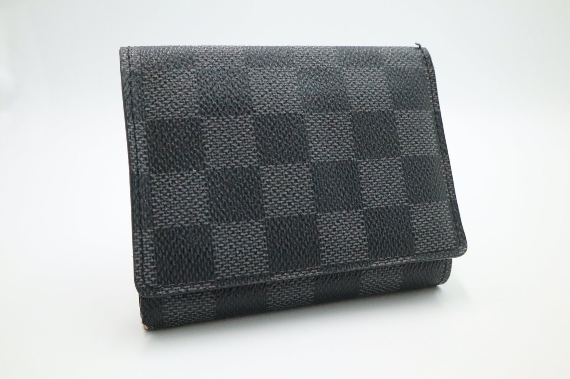 Louis Vuitton Compact Trifold Graphite Damier Canvas Wallet Case