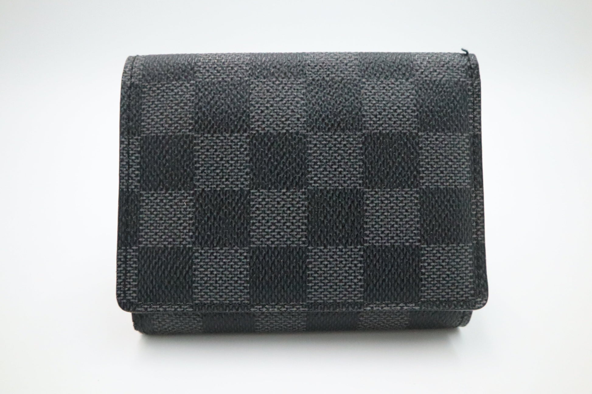 Louis Vuitton Compact Trifold Graphite Damier Canvas Wallet Case