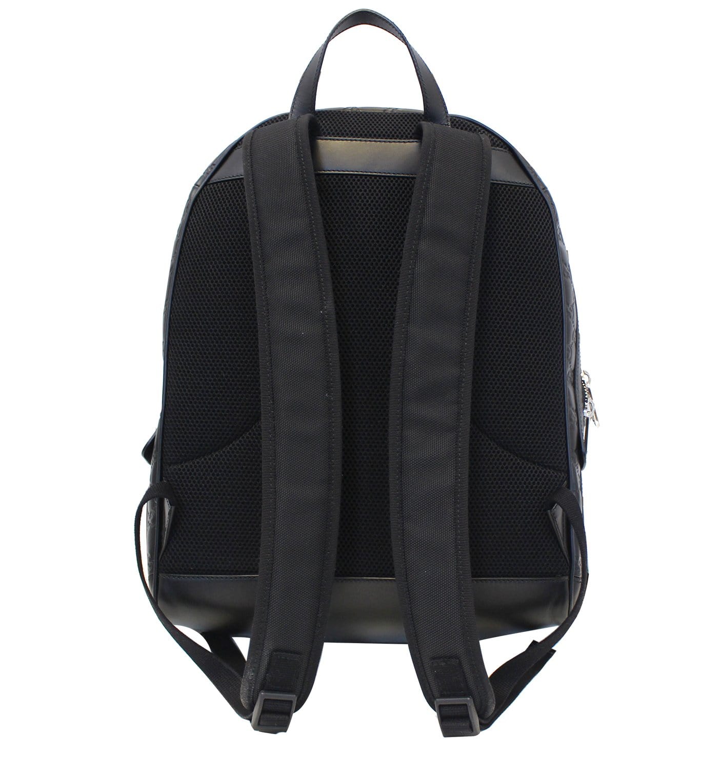Gucci Signature Backpack Bag Leather Black