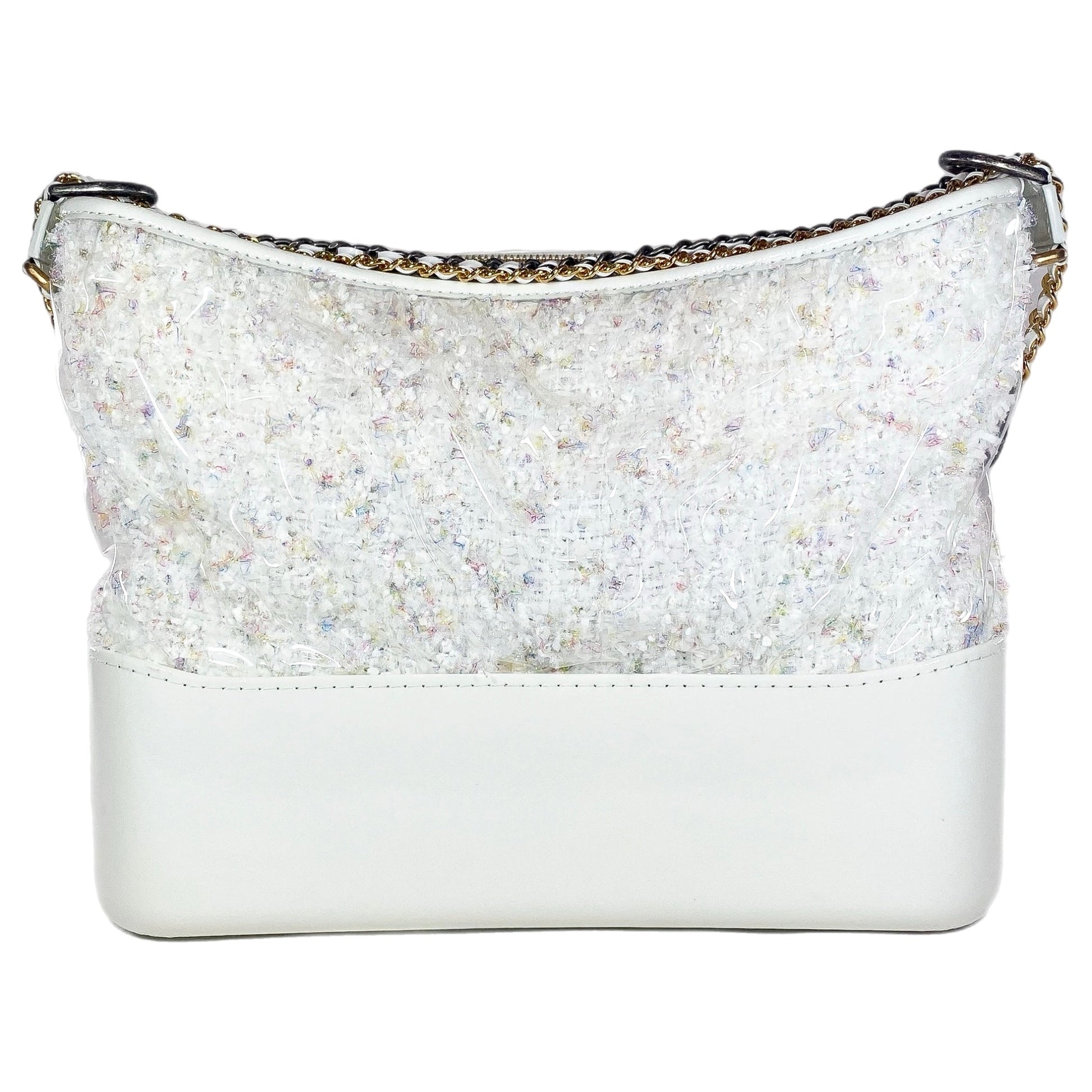 Chanel White Gabrielle Hobo Bag