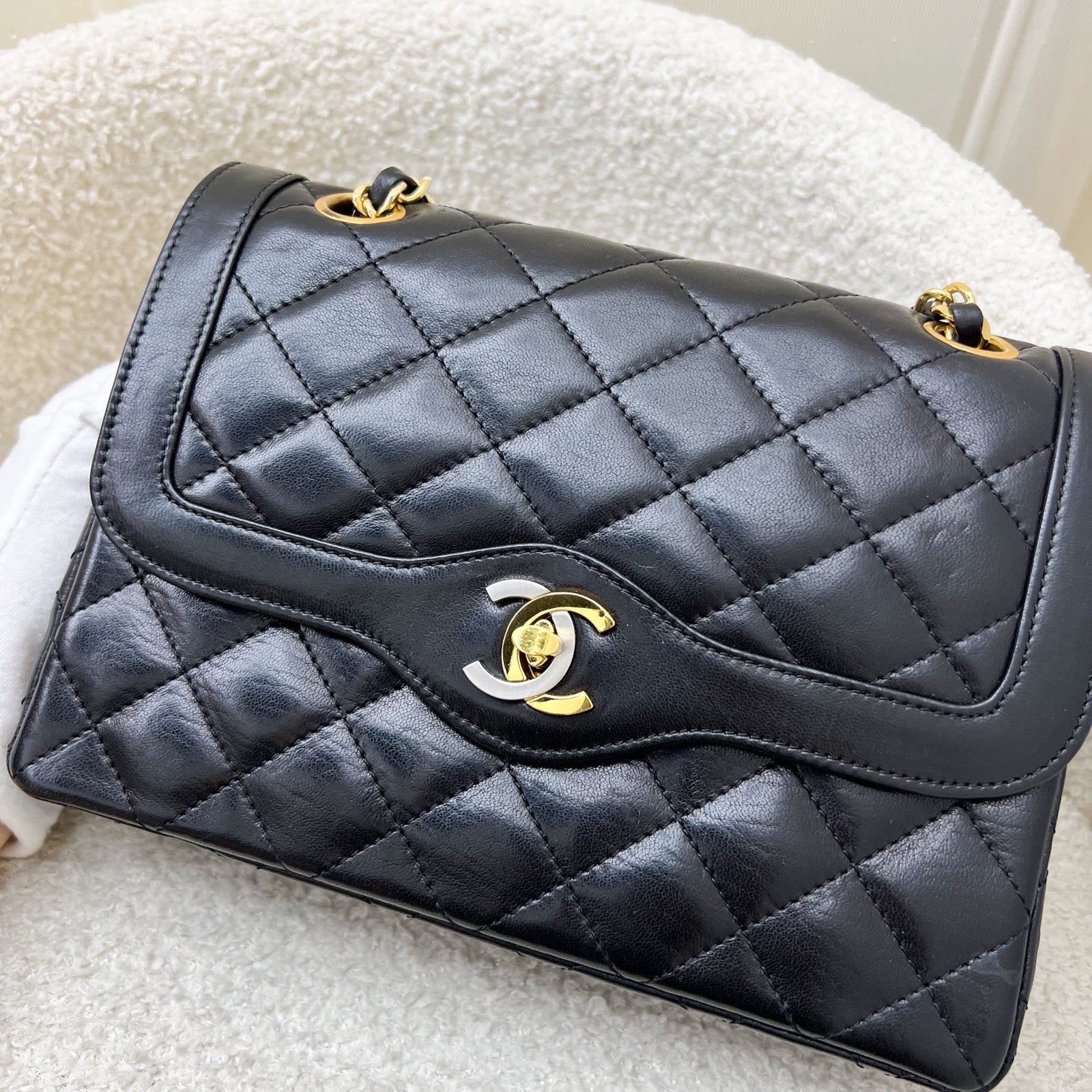 Chanel Seasonal Small Flap With 2-Tone Turn Lock And 24K Gold-Plated Hw Bag