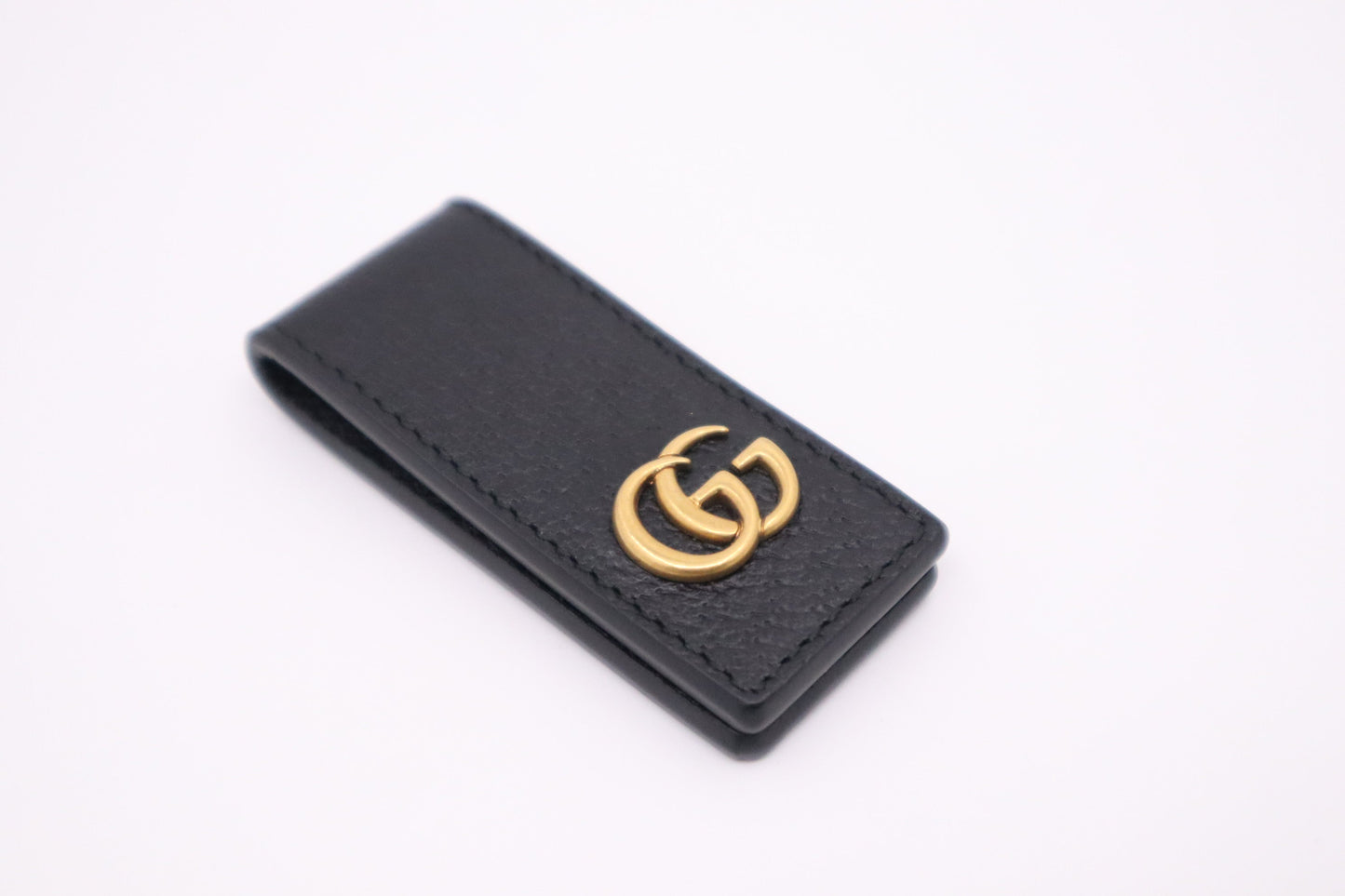 Gucci Money Clip Leather Black Handbag