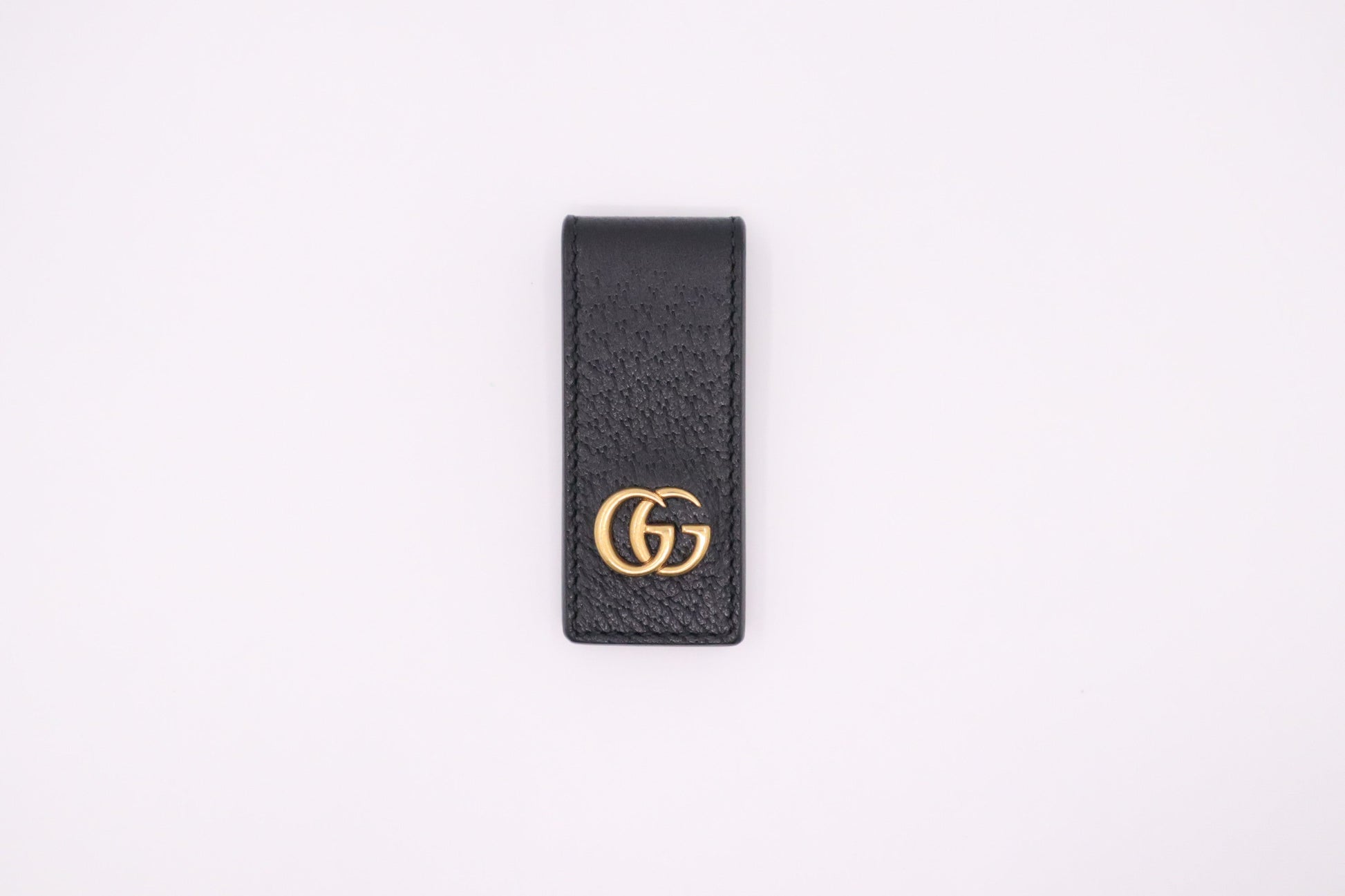 Gucci Money Clip Leather Black Handbag
