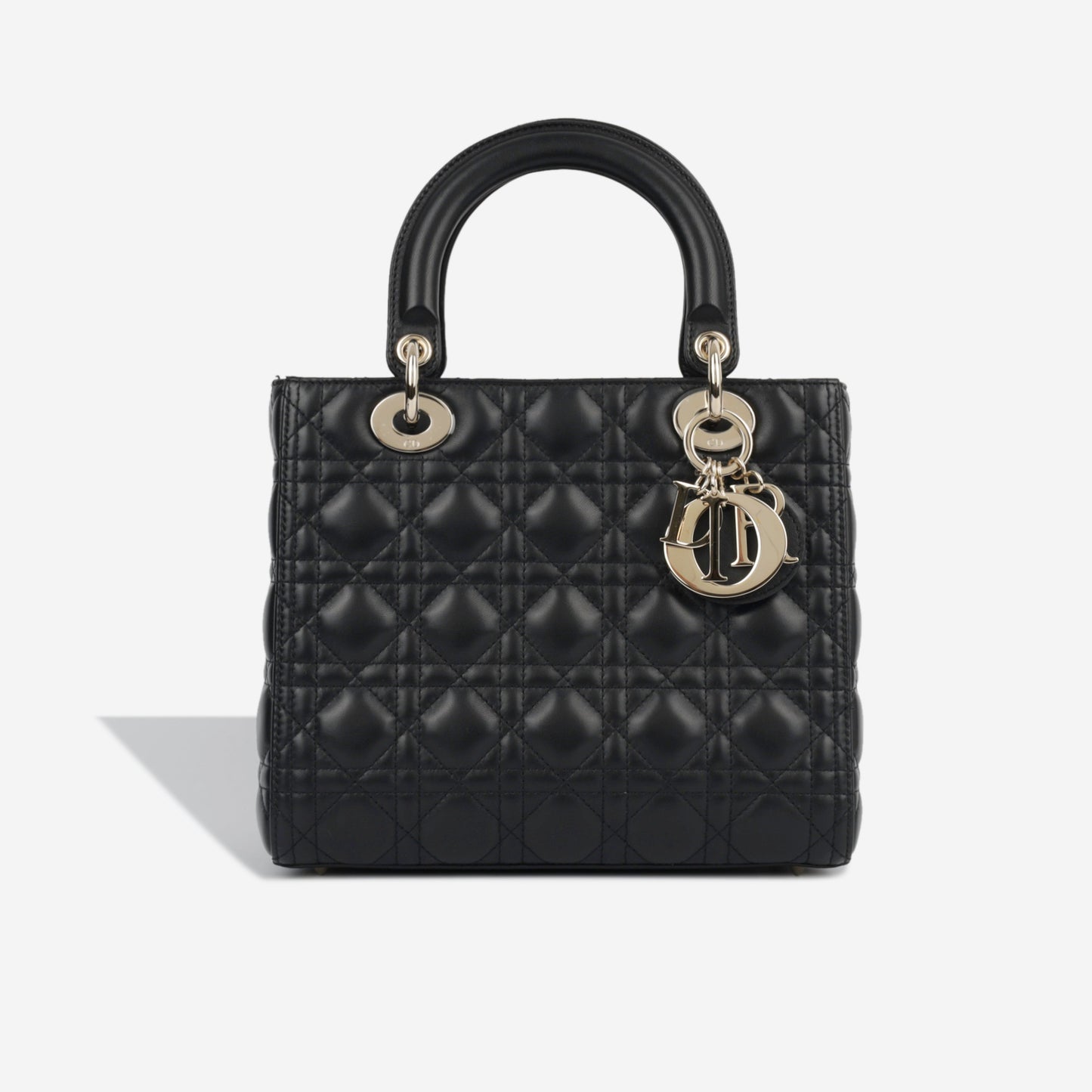 Dior Christian Lady Crossbody Bag Medium Lambskin Cghw 1
