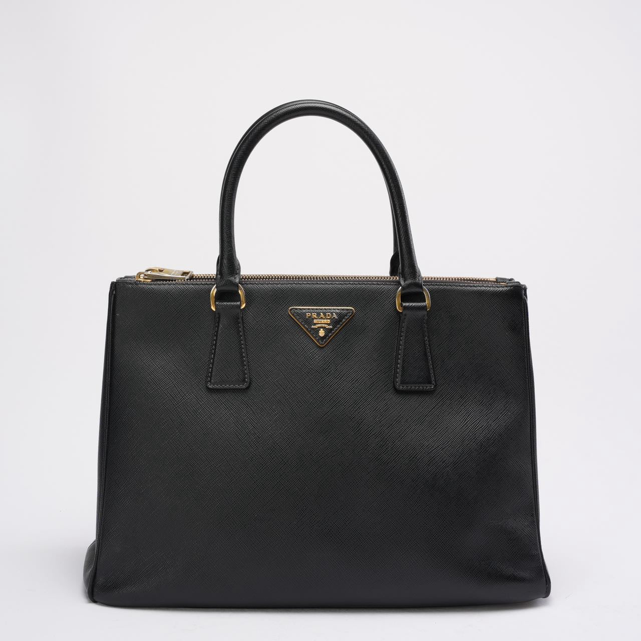 Prada Tote Bag Galleria Leather Saffiano Black