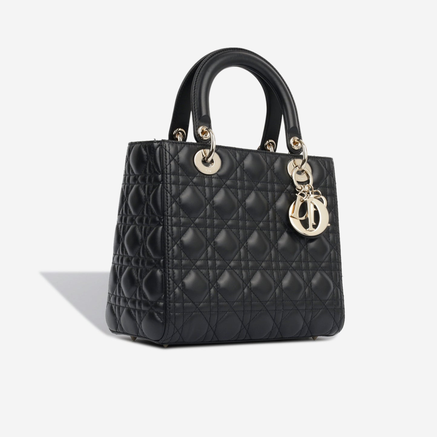 Dior Christian Lady Crossbody Bag Medium Lambskin Cghw 1