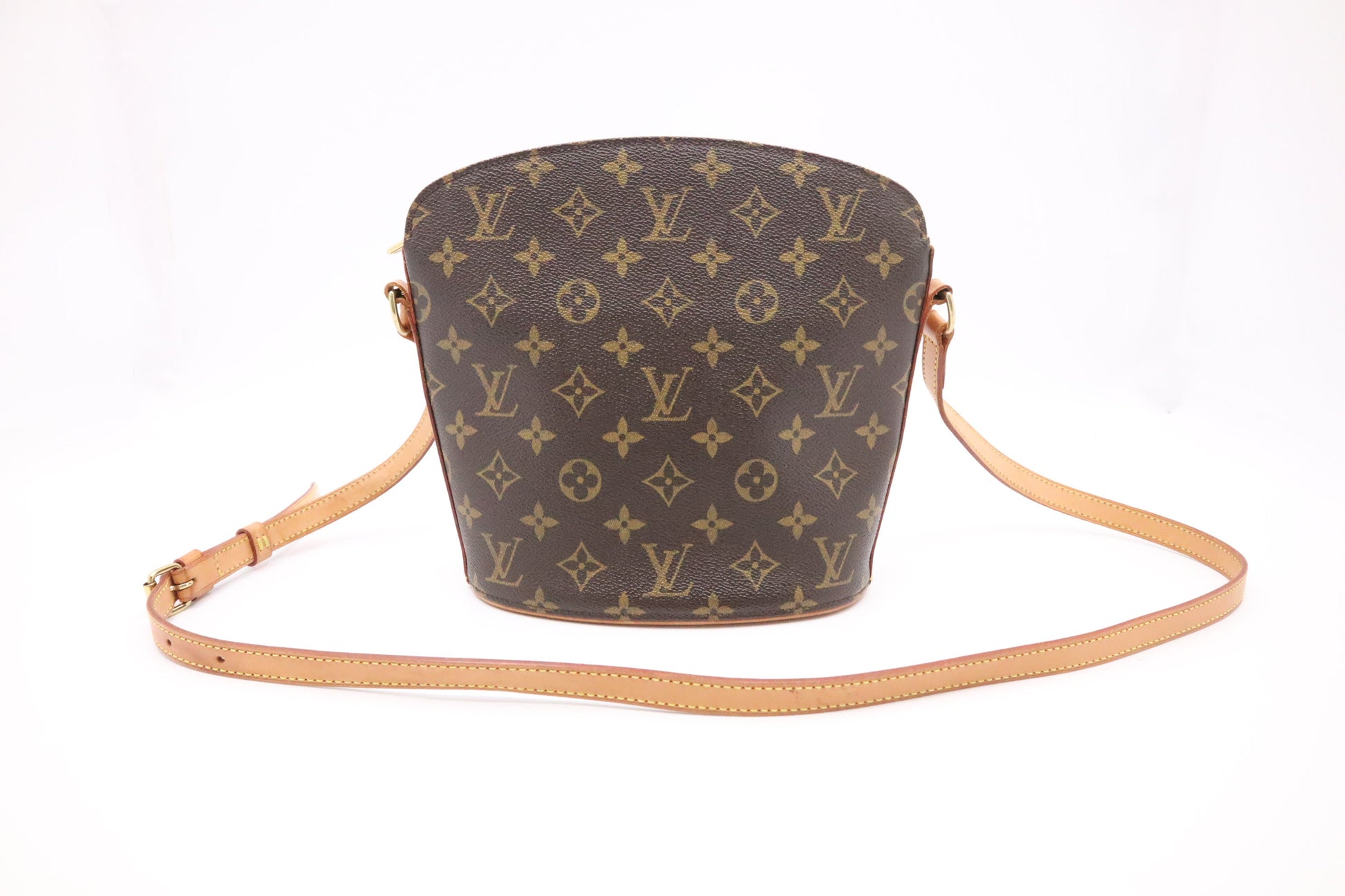 Louis Vuitton Drouot Monogram Canvas Handbag Canvas 1