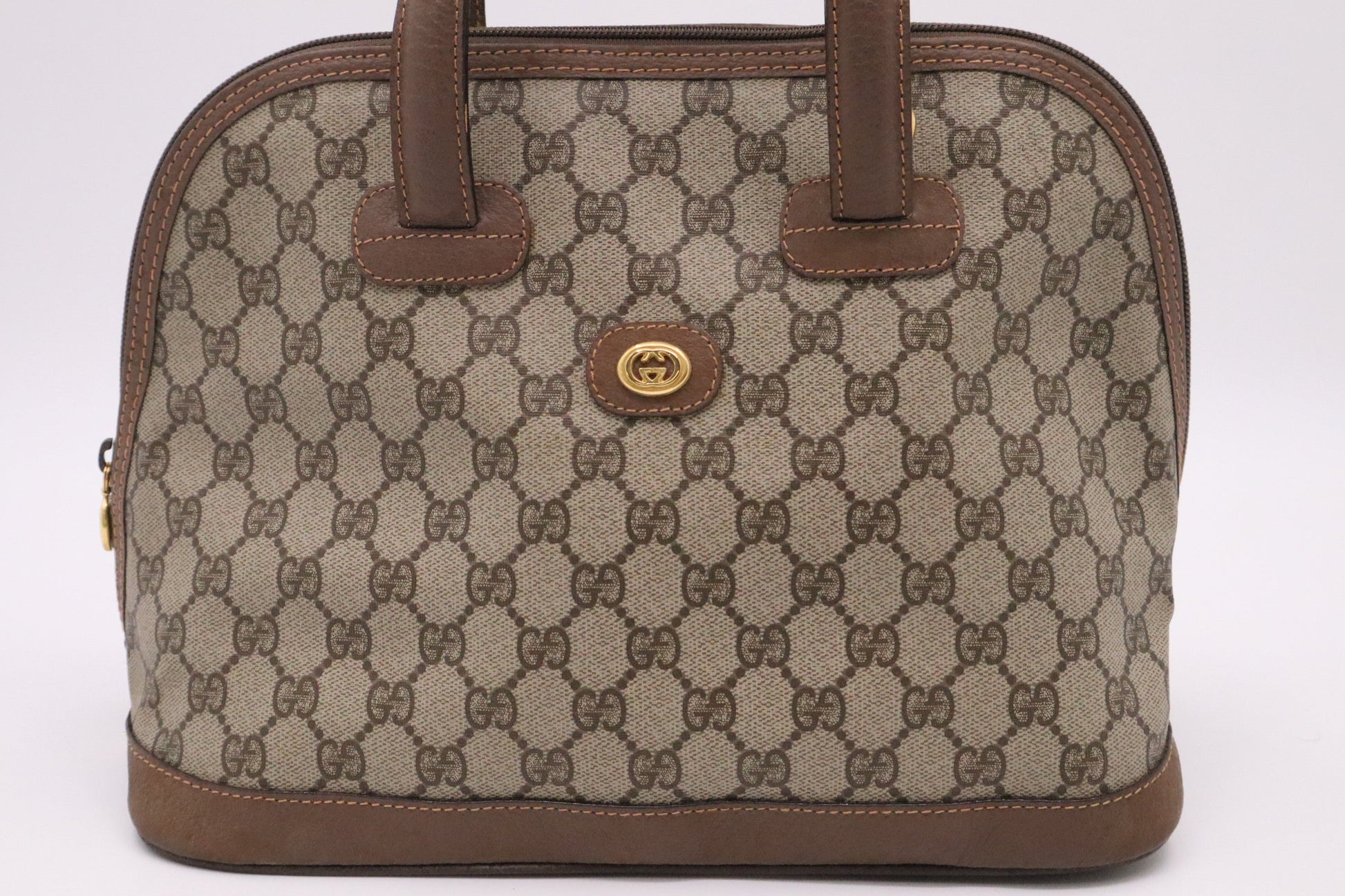 Gucci 2Way Bag In Supreme Canvas Travel Bag