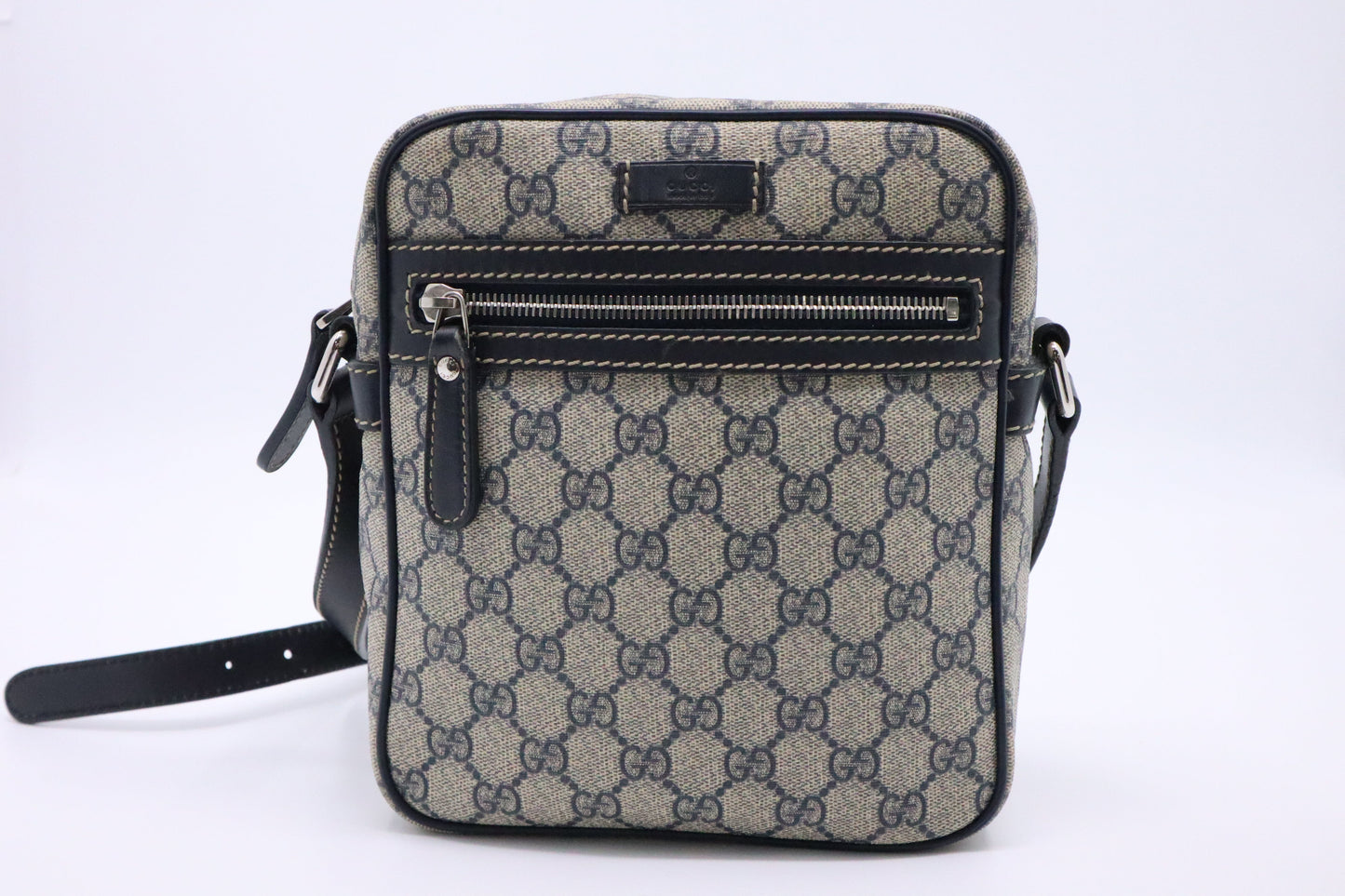Gucci Messenger GG Canvas Blue Messenger Bag