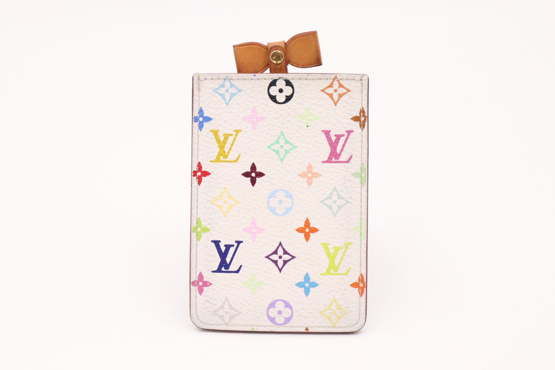 Louis Vuitton Compact Multicolour Monogram Canvas White Handbag