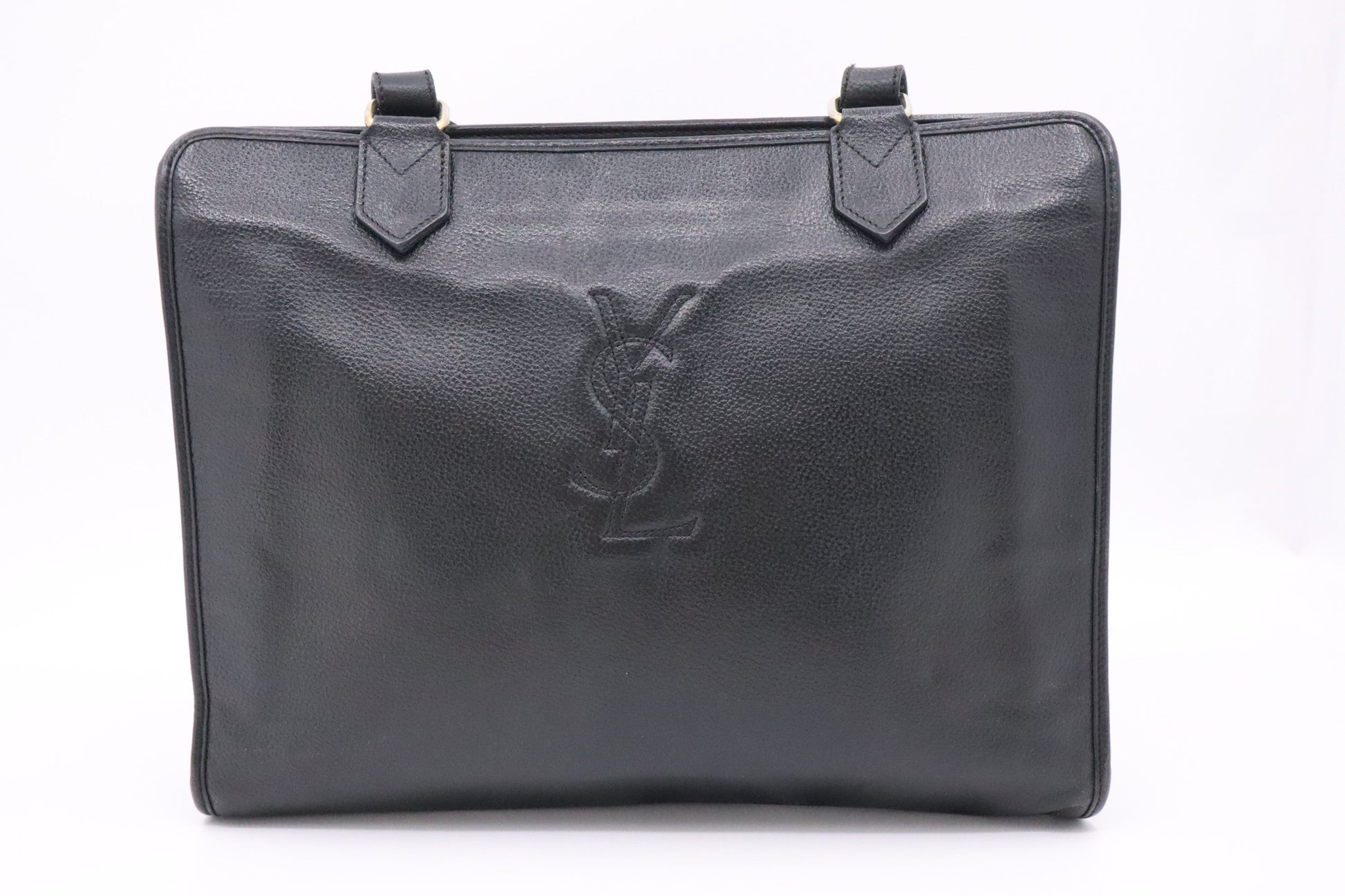 YSL Saint Laurent Shoulder Bag In Leather Black In Black Leather