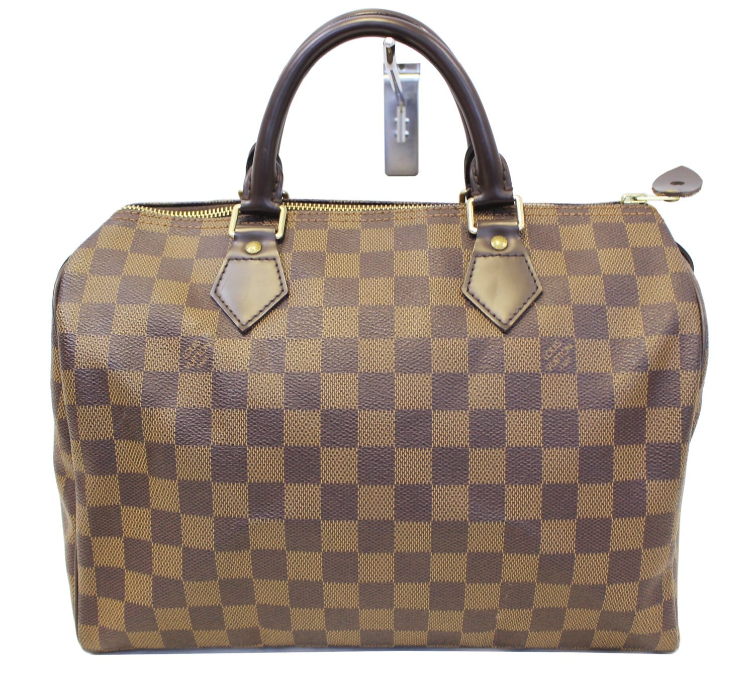 Louis Damier Ebene Speedy Satchel Bag Brown Travel Bag Bag Tt2265