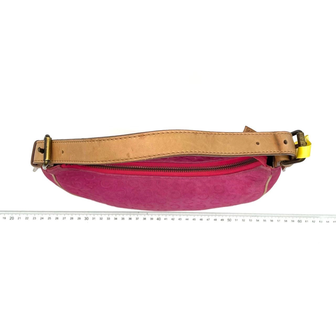 Celine Ava Hobo Fuschia Shoulder Bag Leather Suede