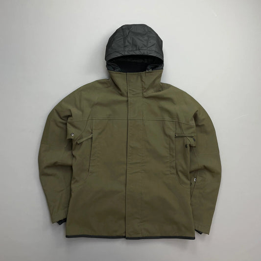 Prada Handbag Sport Khaki Technical Fleece-Lined Removable Hood Ski Nylon