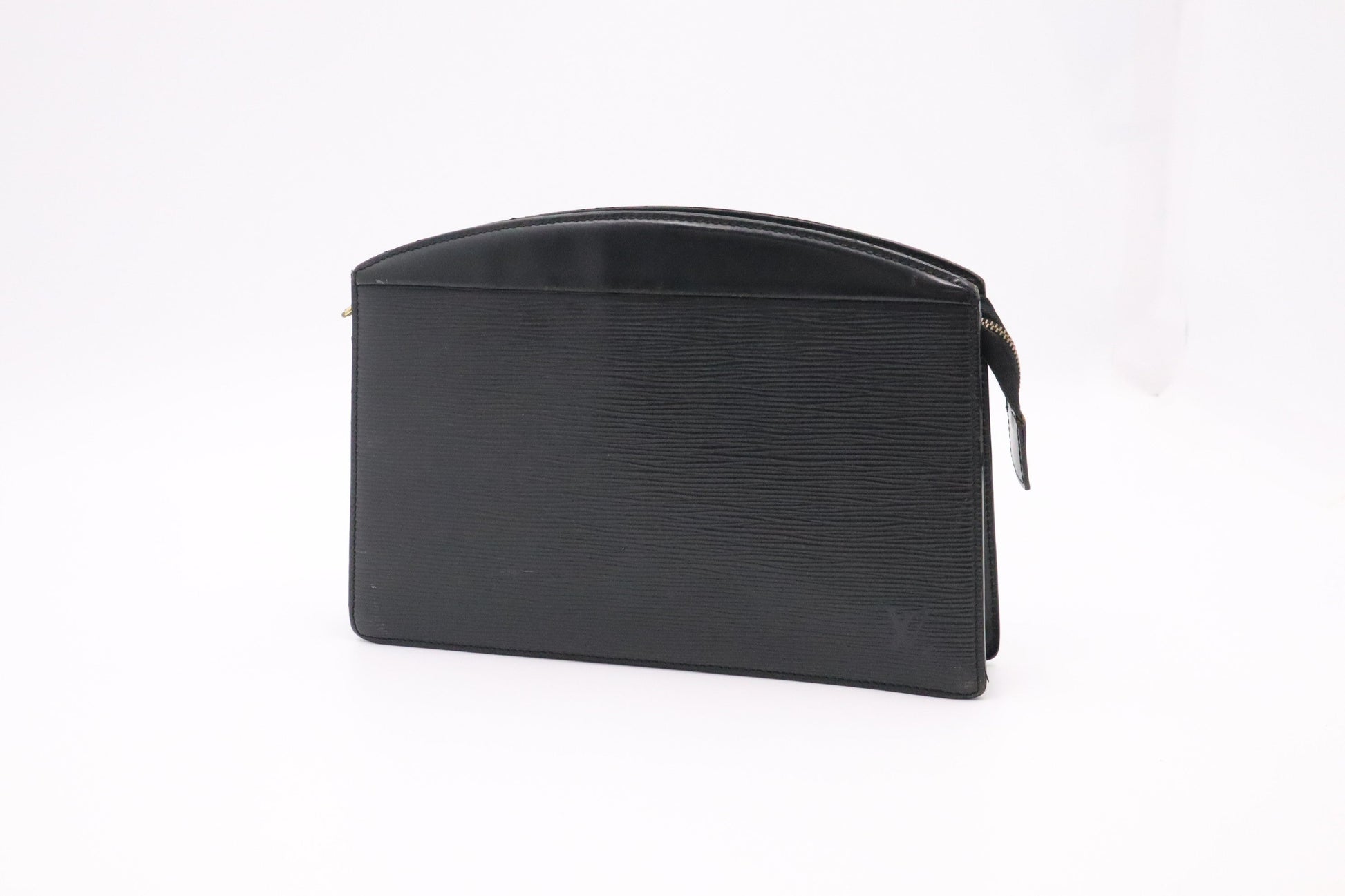 Louis Vuitton Trousse Crete Epi Leather Black Clutch Bag