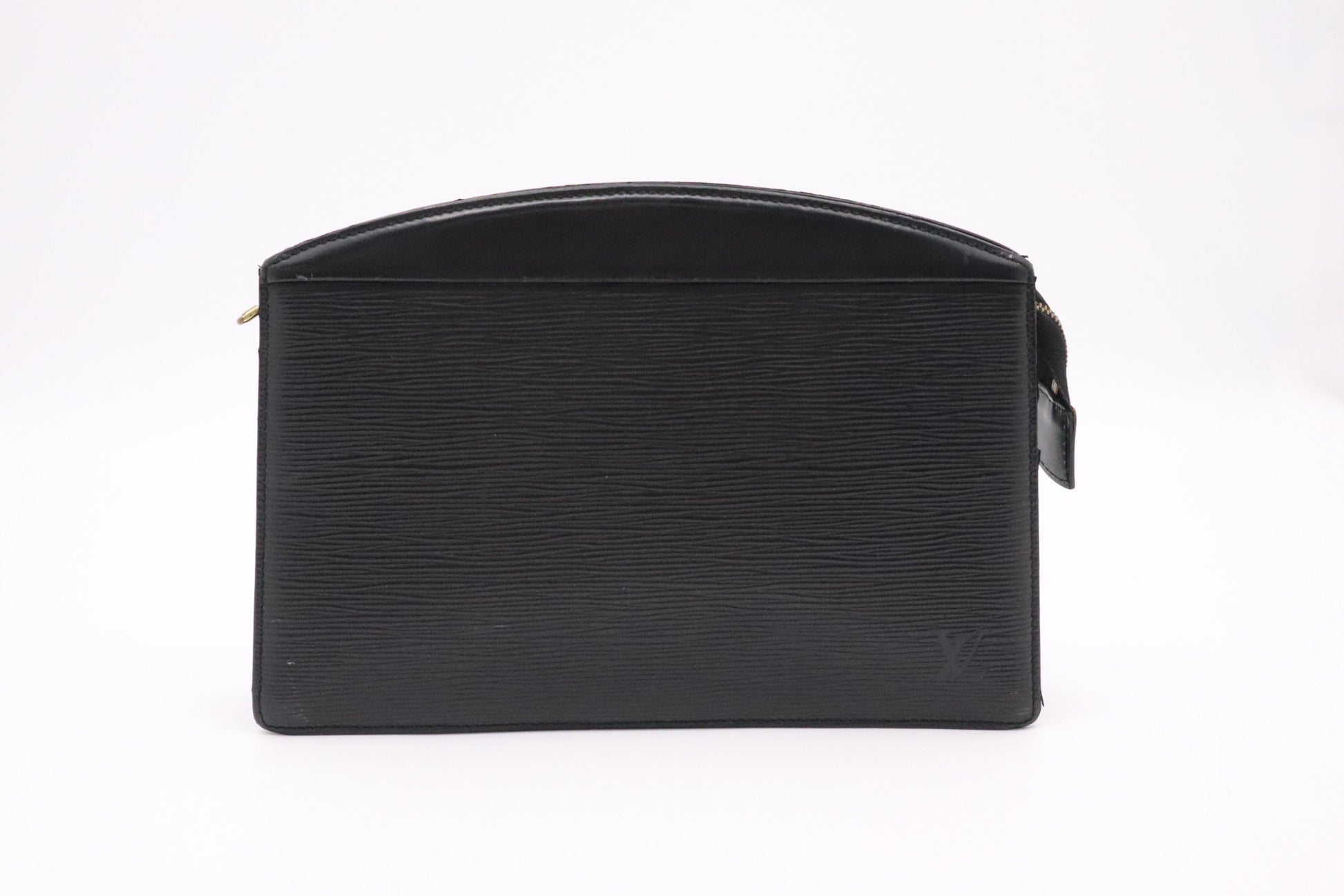 Louis Vuitton Trousse Crete Epi Leather Black Clutch Bag
