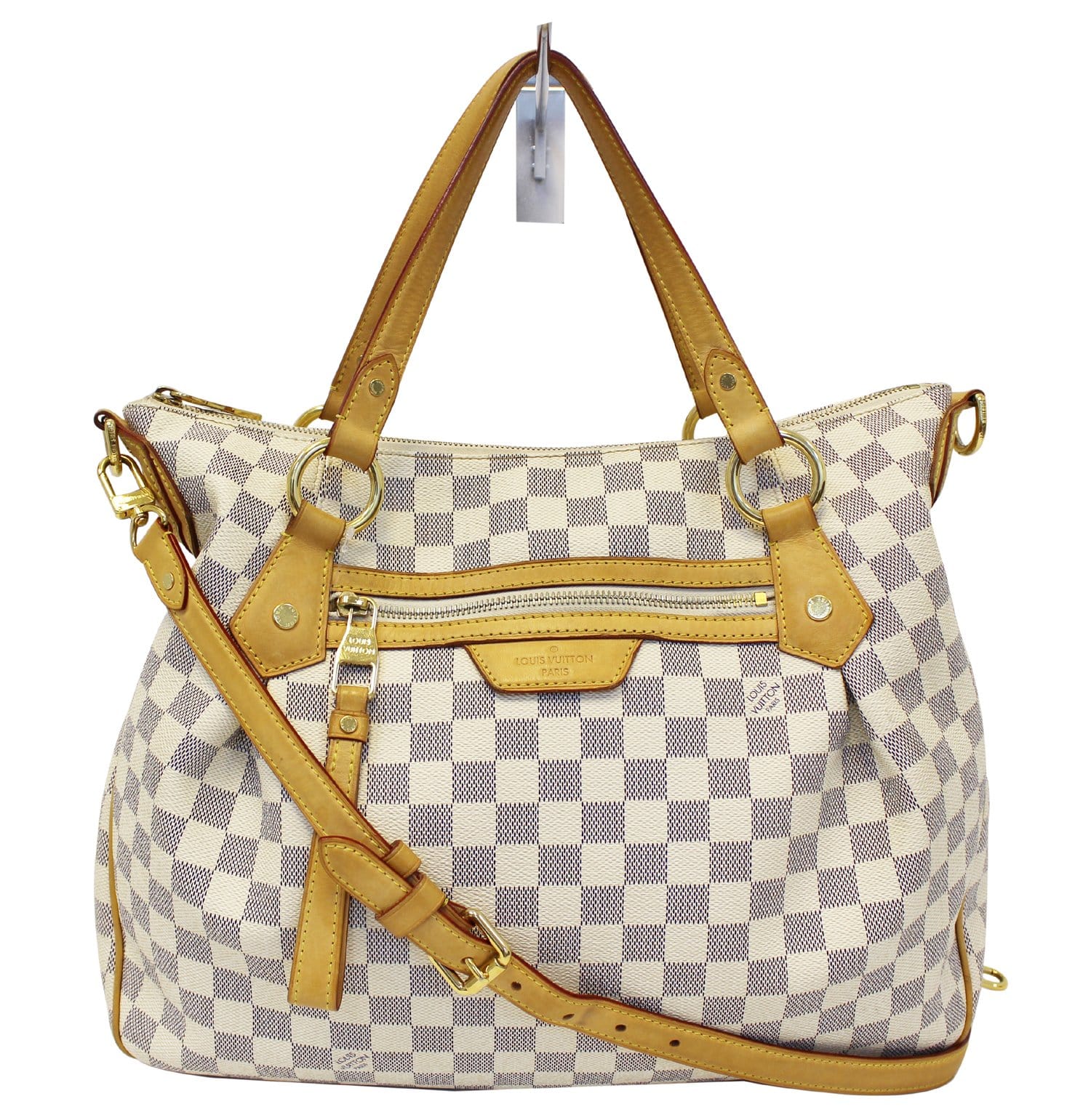 Louis Shoulder Bag Evora Mm Damier Azur