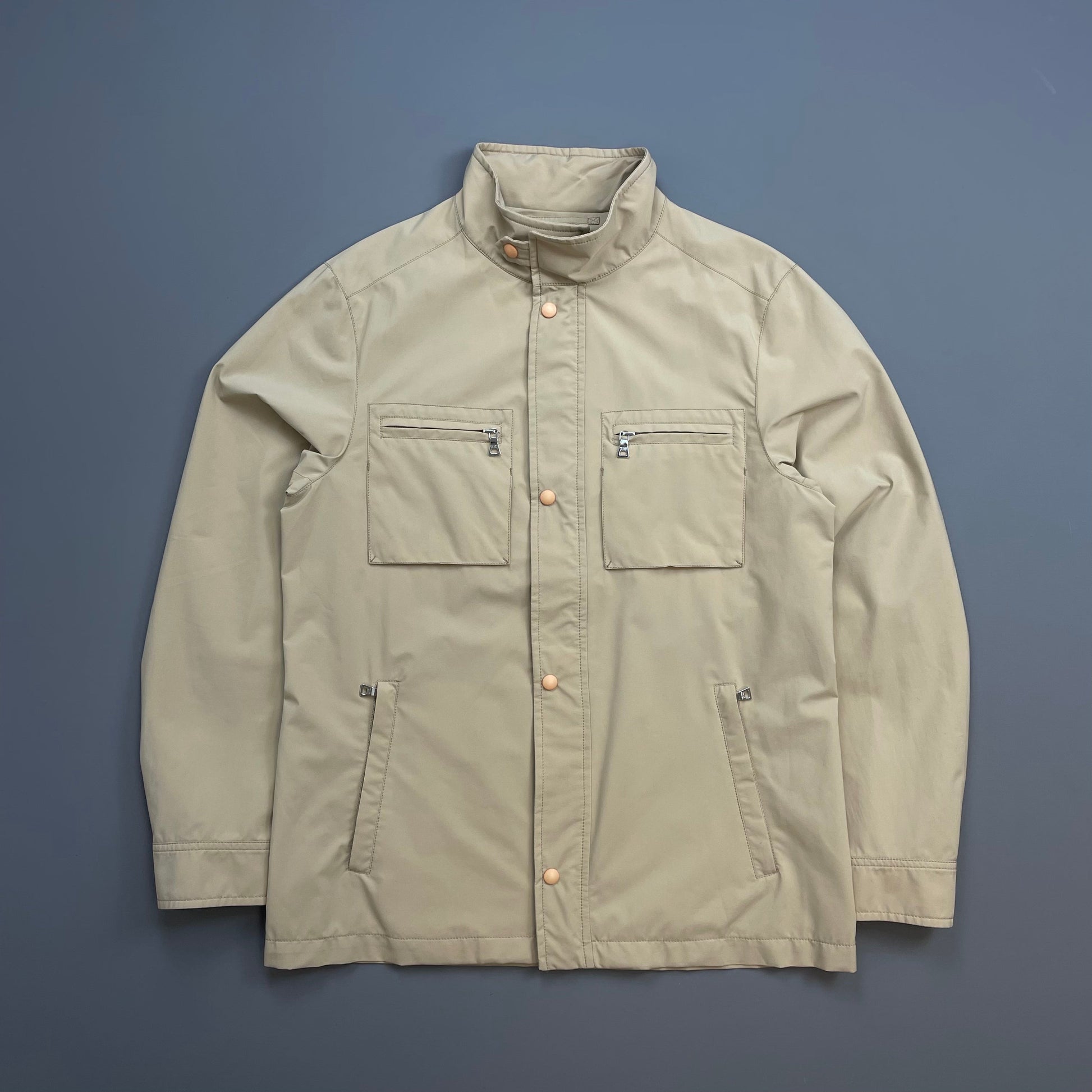 Prada Handbag Sport Windstopper Multi-Pocket Field Jacket Beige