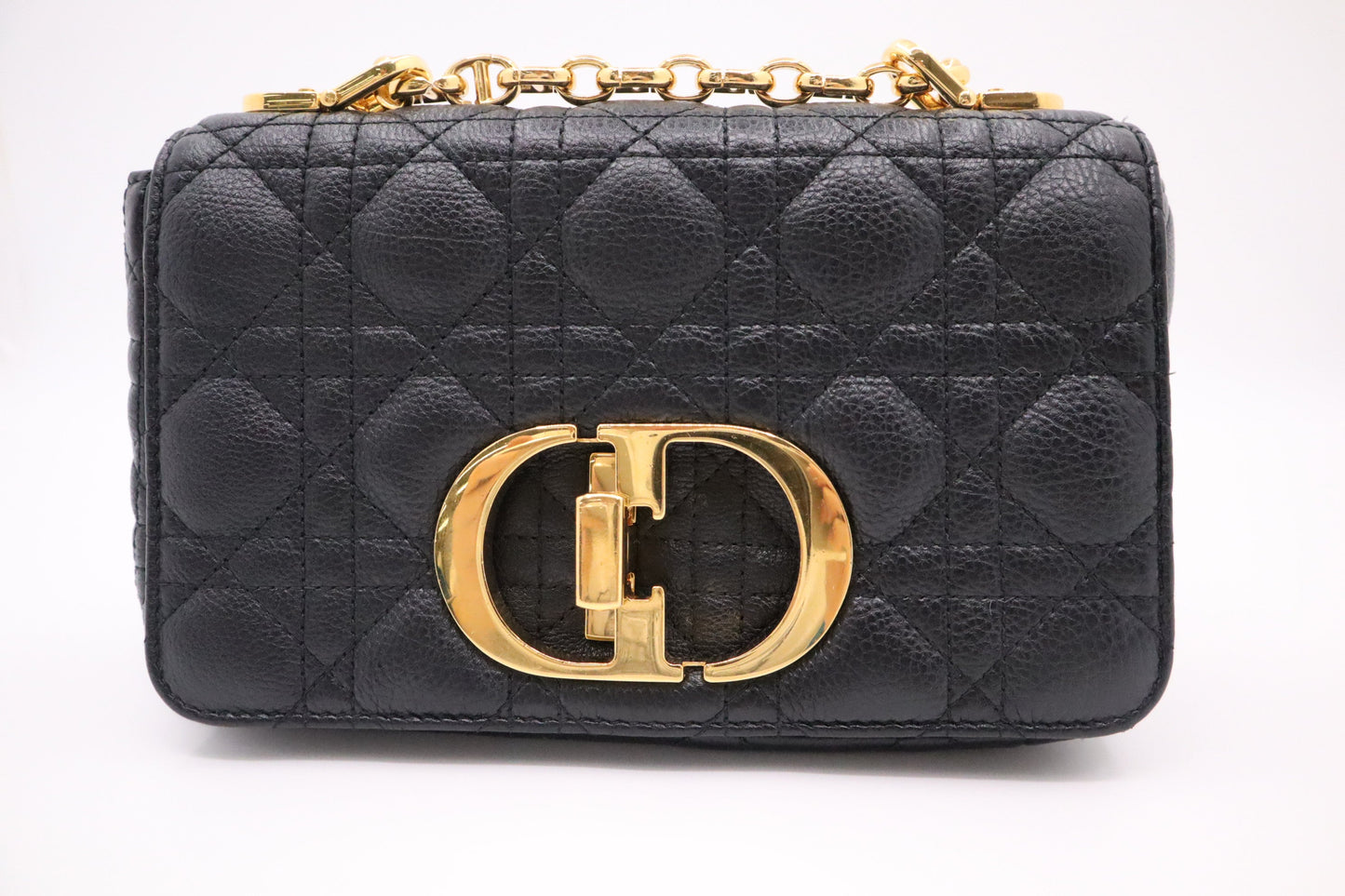 Dior Caro Crossbody In Cannage Handbag Leather Black Crossbody Bag