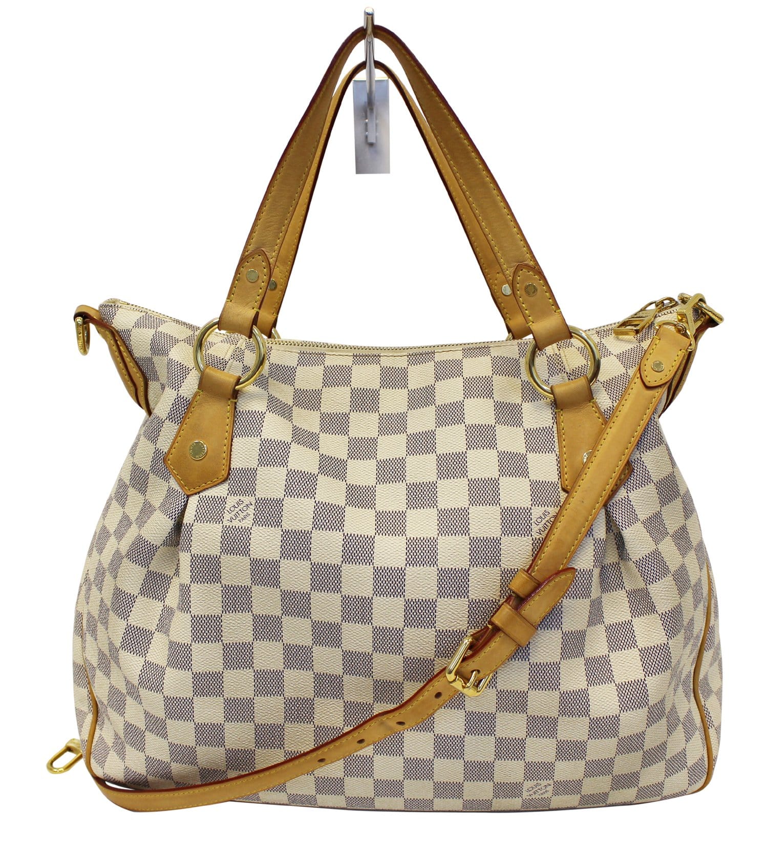 Louis Shoulder Bag Evora Mm Damier Azur
