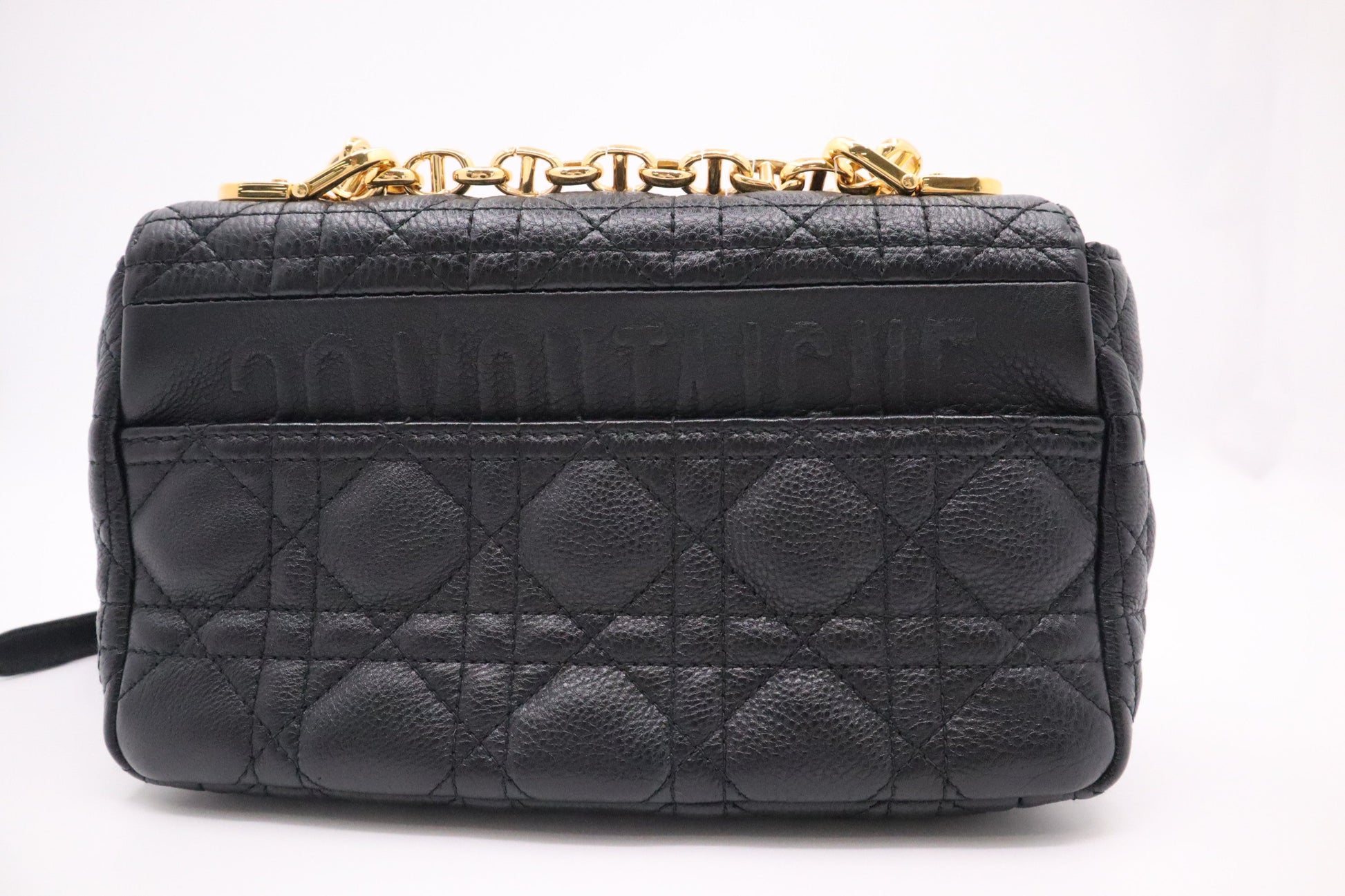 Dior Caro Crossbody In Cannage Handbag Leather Black Crossbody Bag