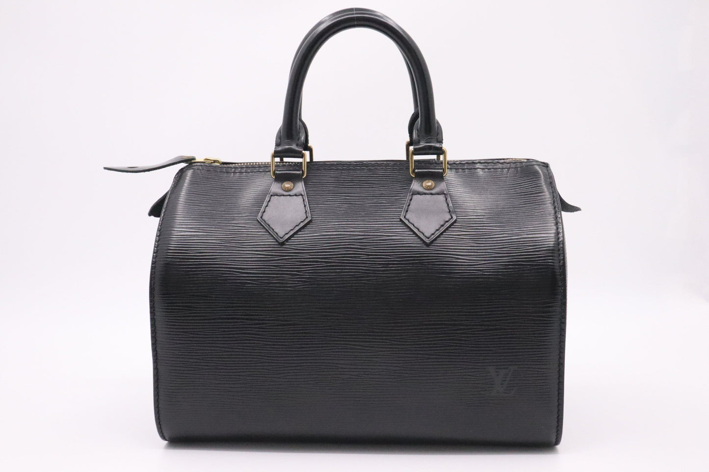 Louis Vuitton Speedy 25 Black Leather Epi Handbag