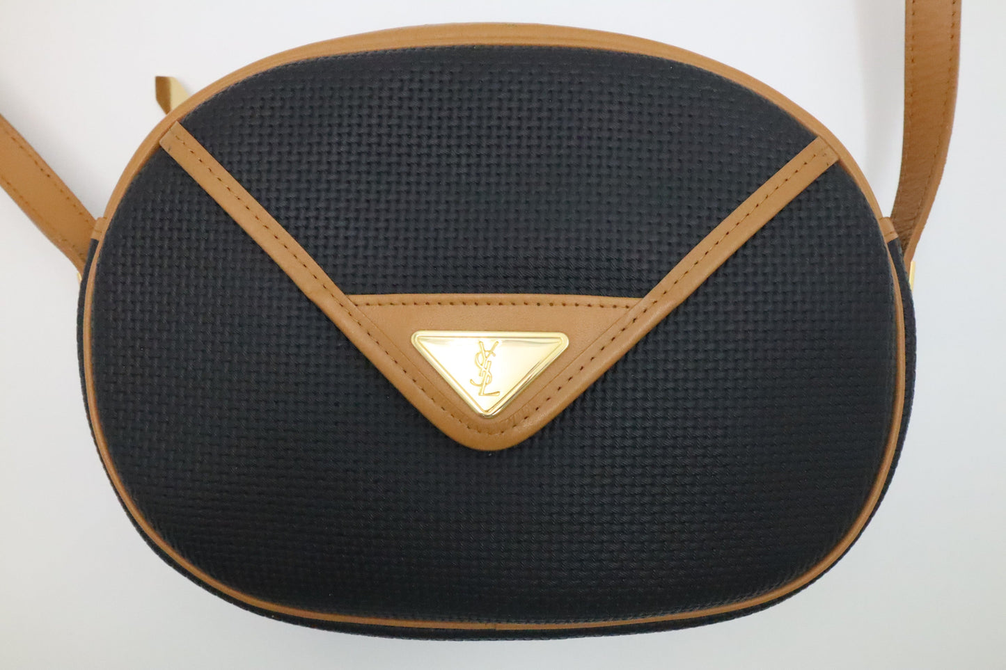 YSL Saint Laurent Shoulder Bag In Canvas Black