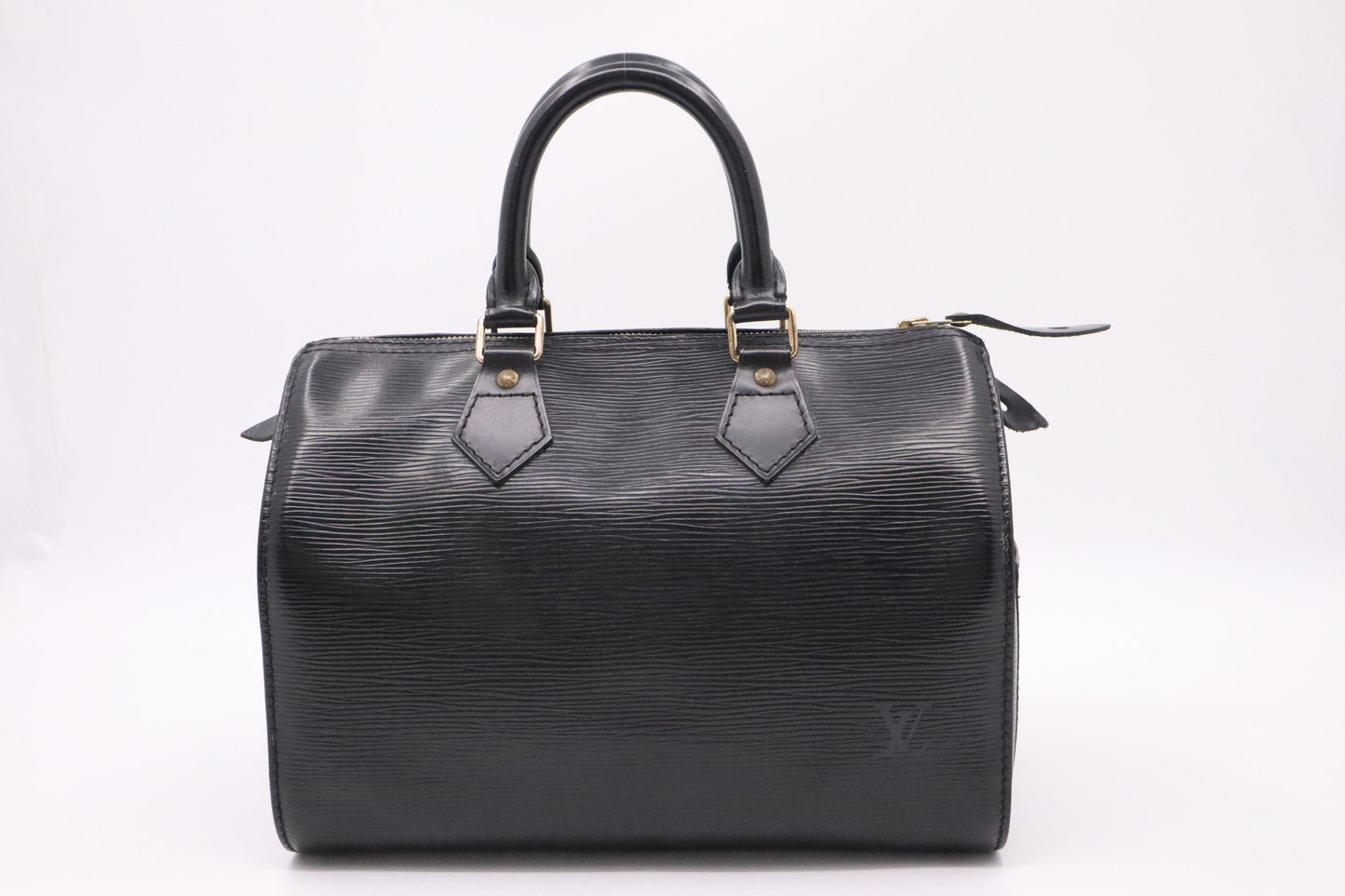 Louis Vuitton Speedy 25 Black Leather Epi Handbag