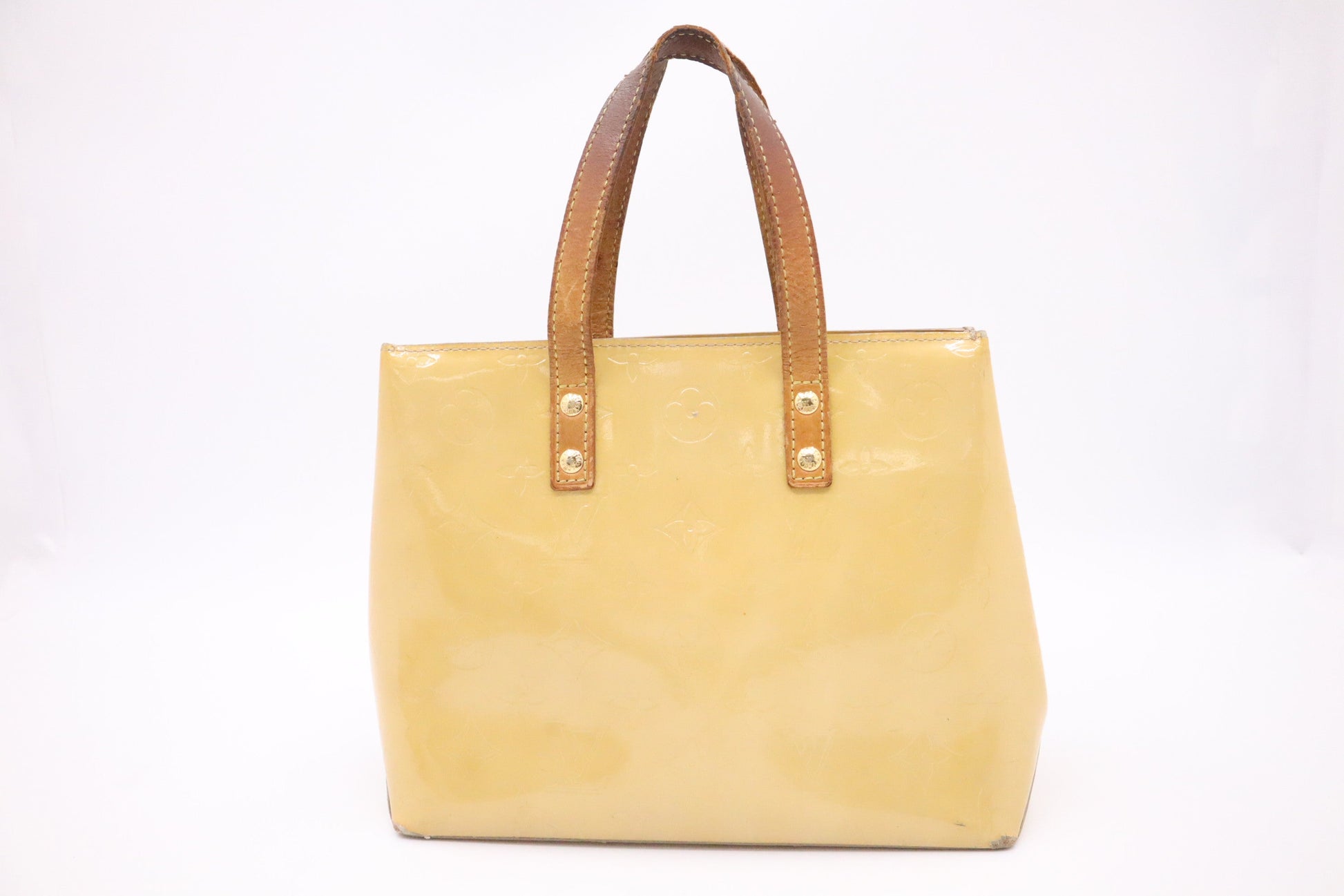 Louis Vuitton Reade Vert Impression PM Vernis Handbag