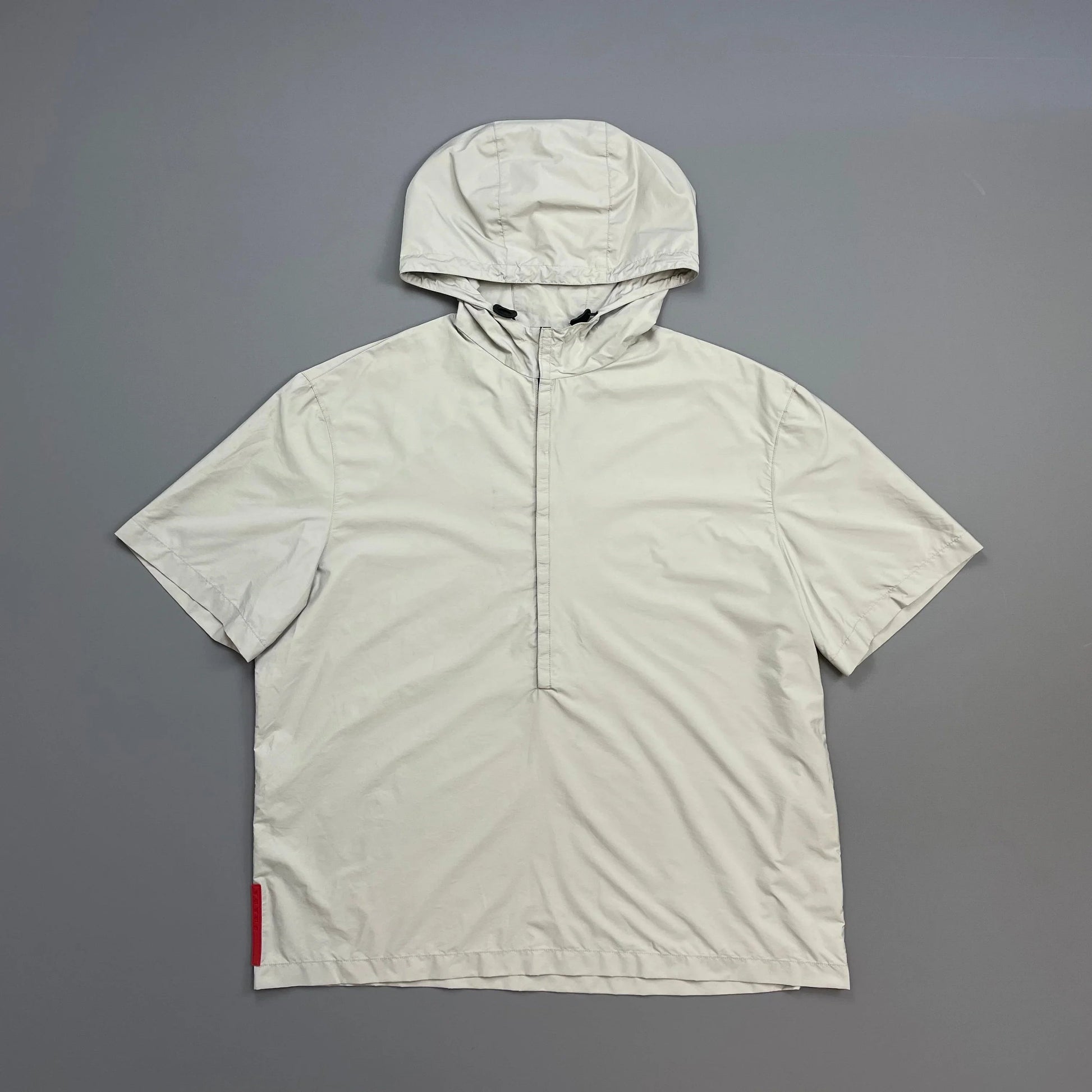 Prada Handbag Sport Grey Hooded Pullover Shirt Outerlayer Nylon Gray