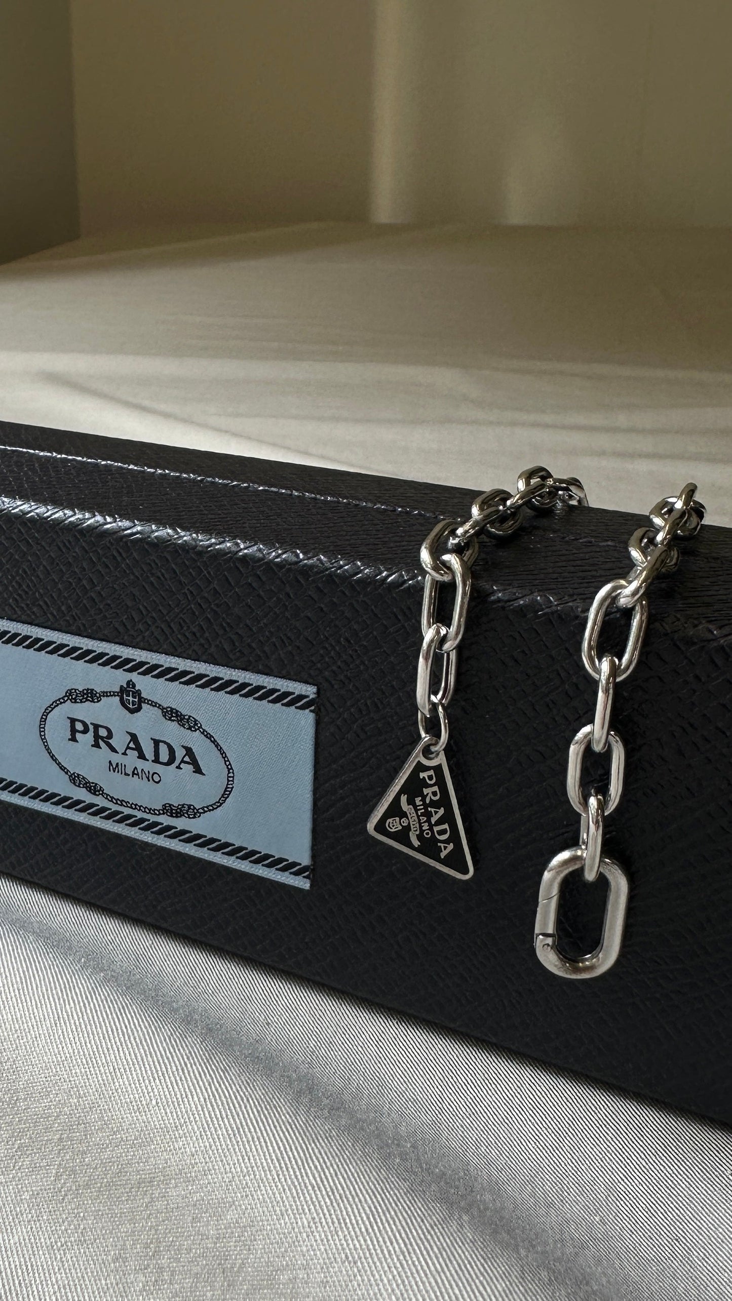 Prada Iconic Bracelet Sterling Silver Small Jewelry