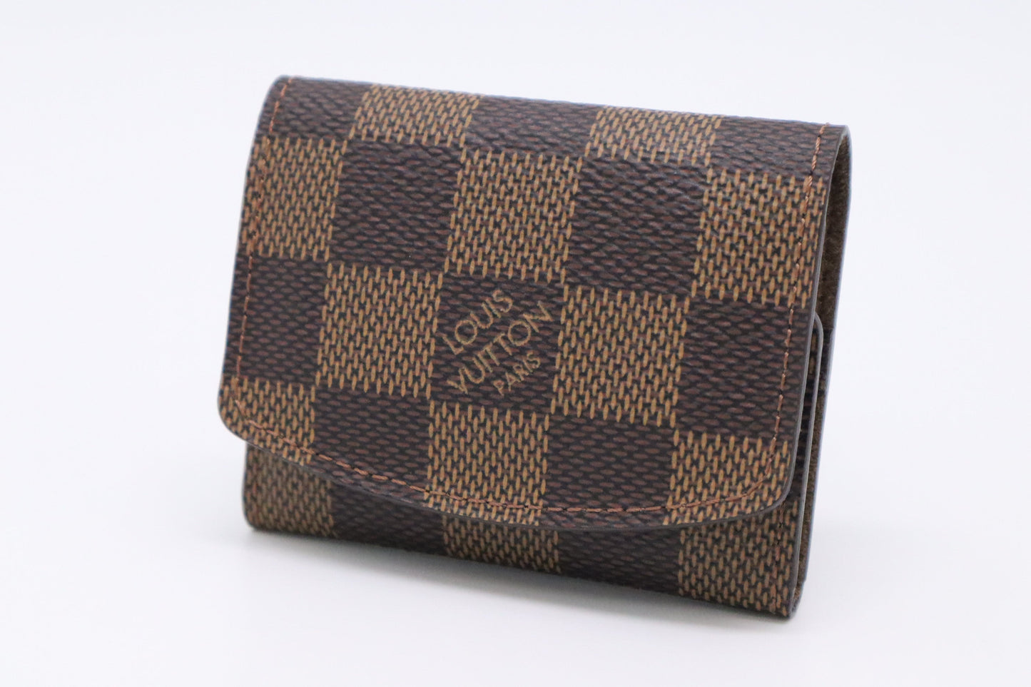 Louis Vuitton Cuff Links Ebene Damier Canvas Handbag