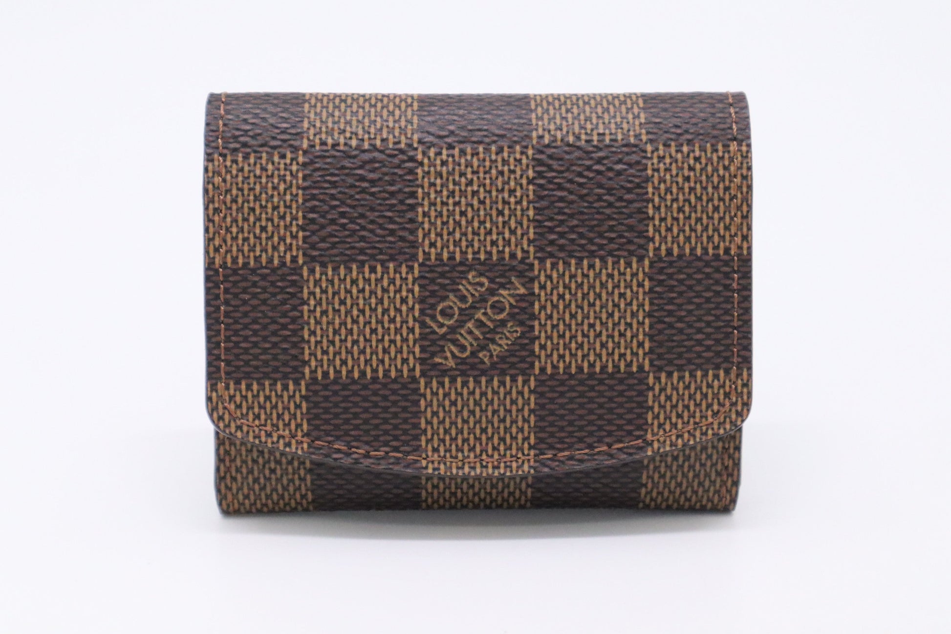 Louis Vuitton Cuff Links Ebene Damier Canvas Handbag