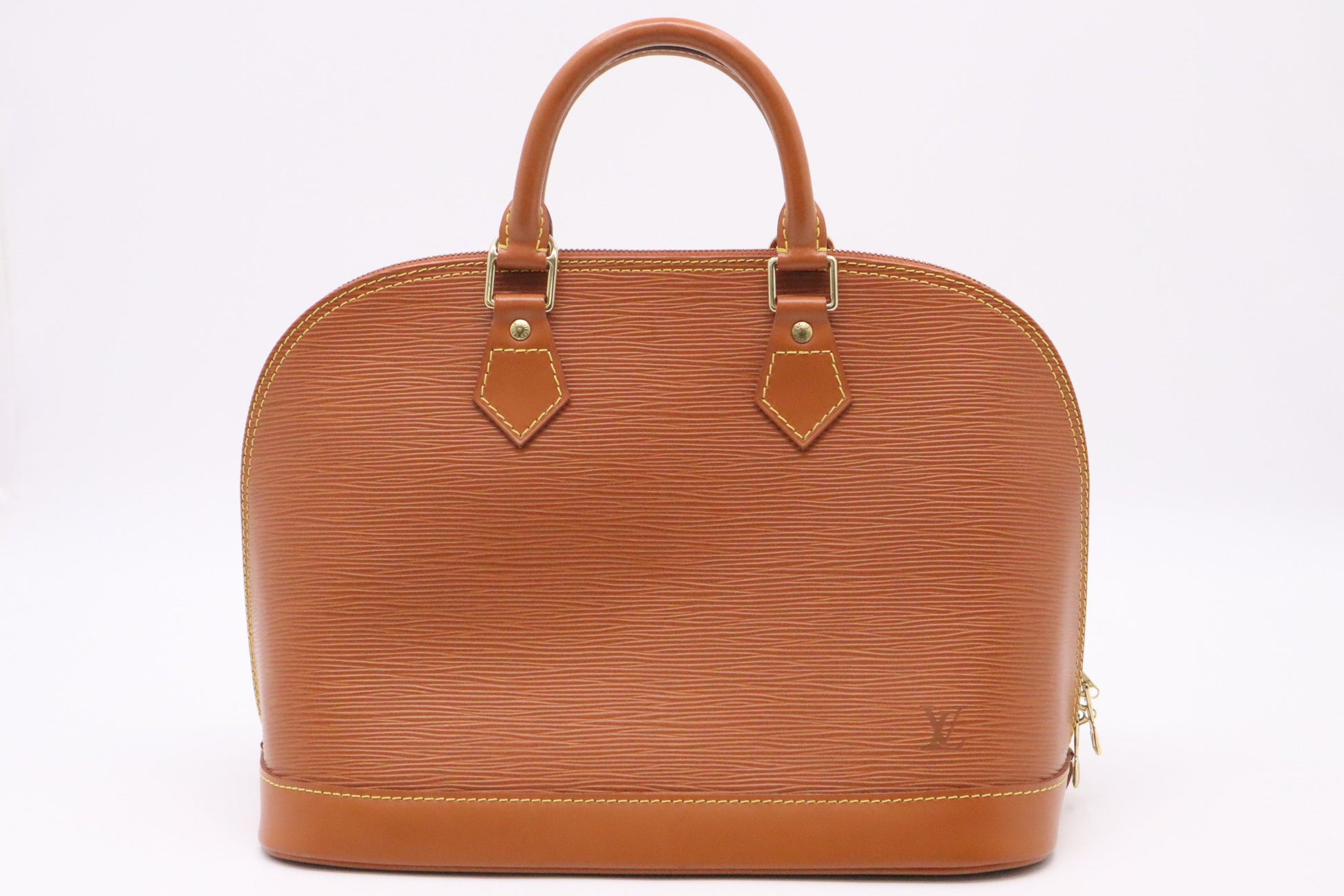 Louis Vuitton Alma PM Mandarin Epi Leather Handbag Epi Leather