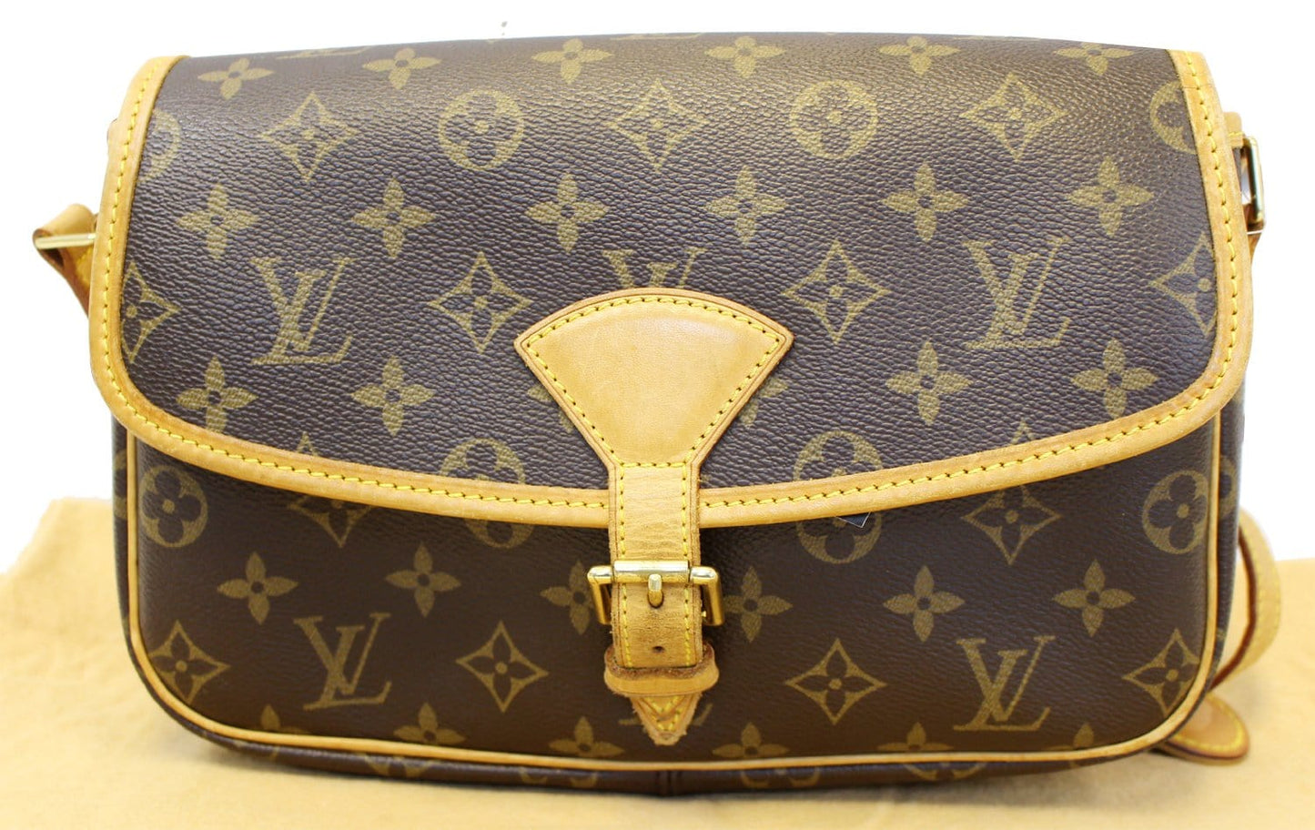 Louis Sologne Crossbody Shoulder Bag Canvas Monogram Crossbody Bag