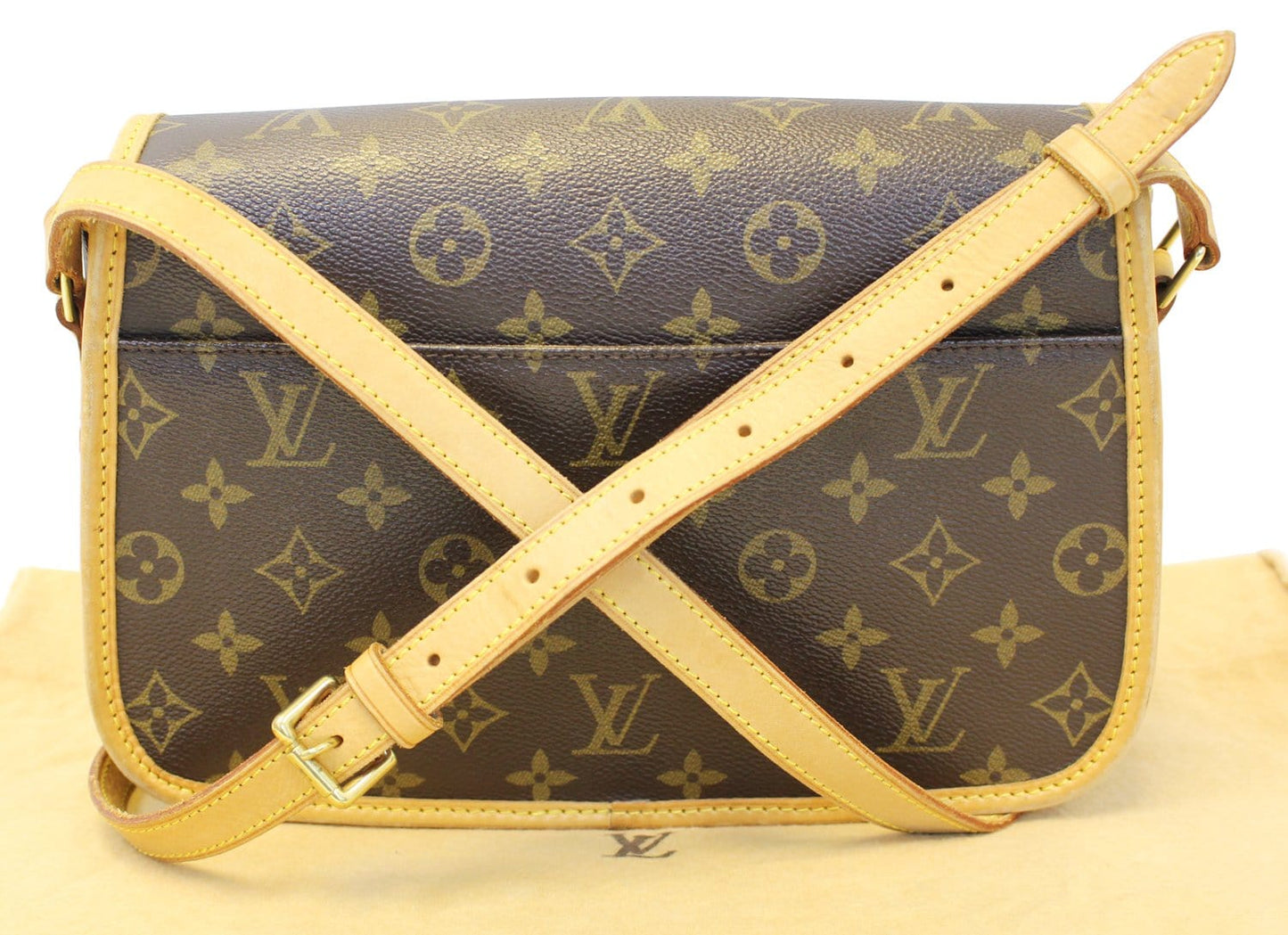 Louis Sologne Crossbody Shoulder Bag Canvas Monogram Crossbody Bag
