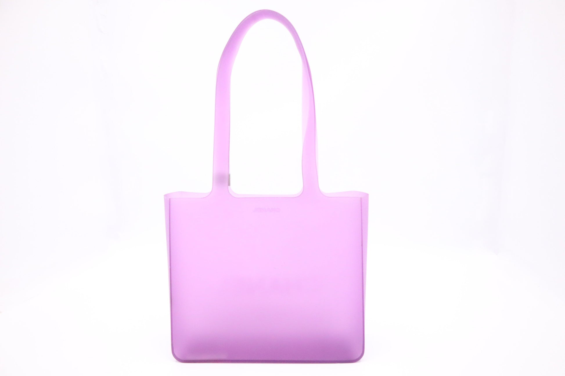 Chanel Purple Rubber Small Tote Bag