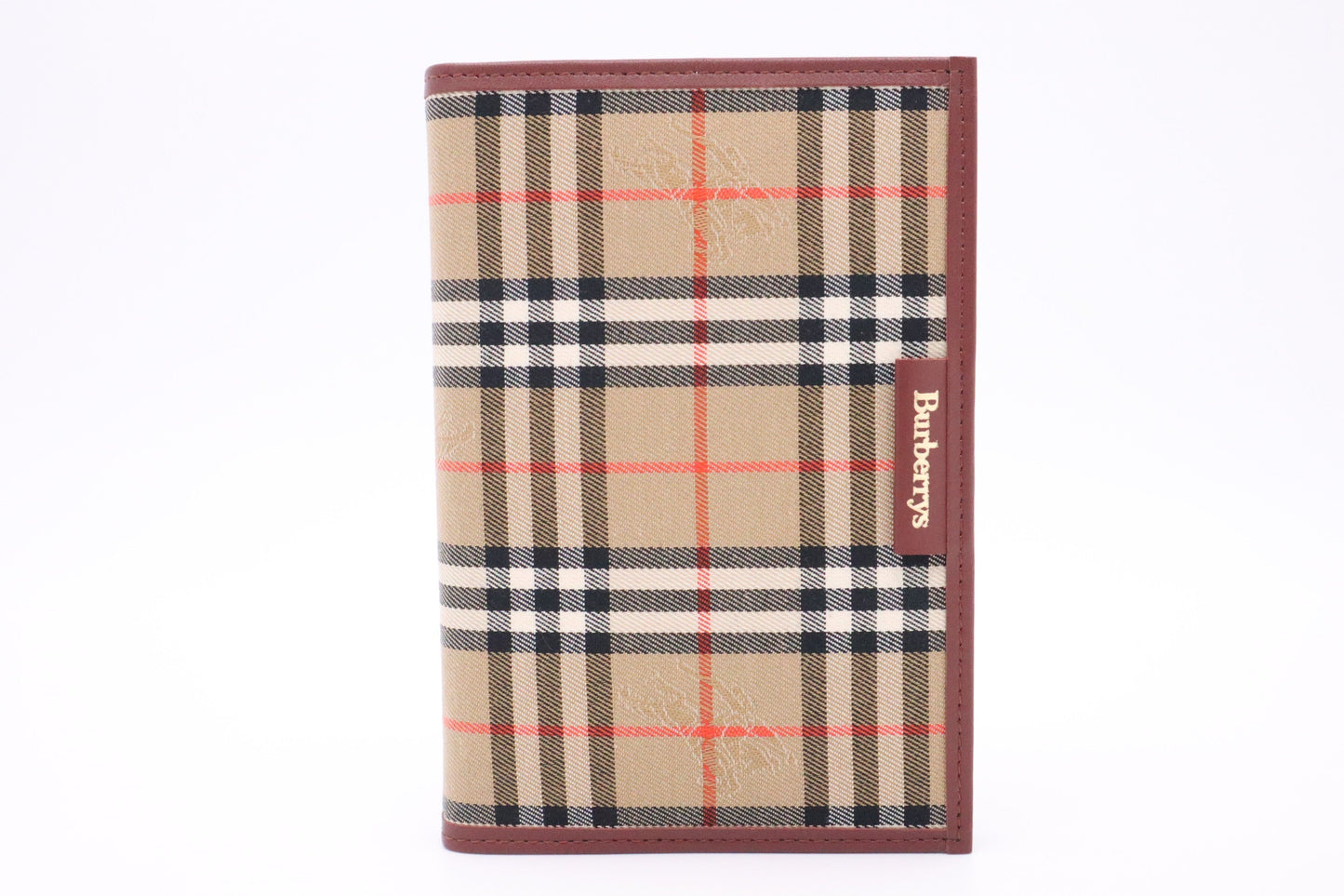Burberry Agenda In Checked Handbag Canvas Brown Travel Bag
